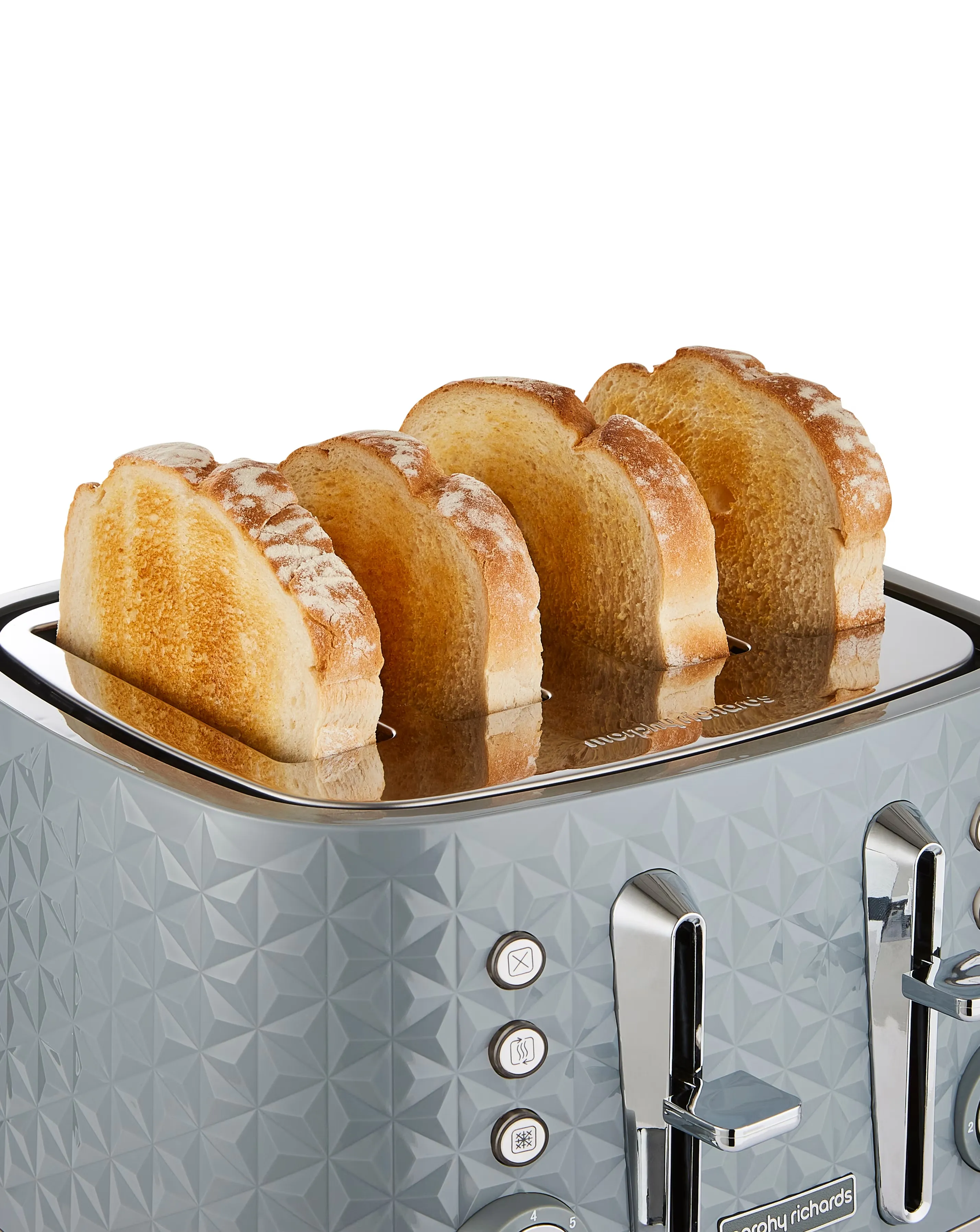 Morphy Richards Vector Grey 4-Slice Toaster 1 Morphy Richards Vector Grey 4-Slice Toaster
