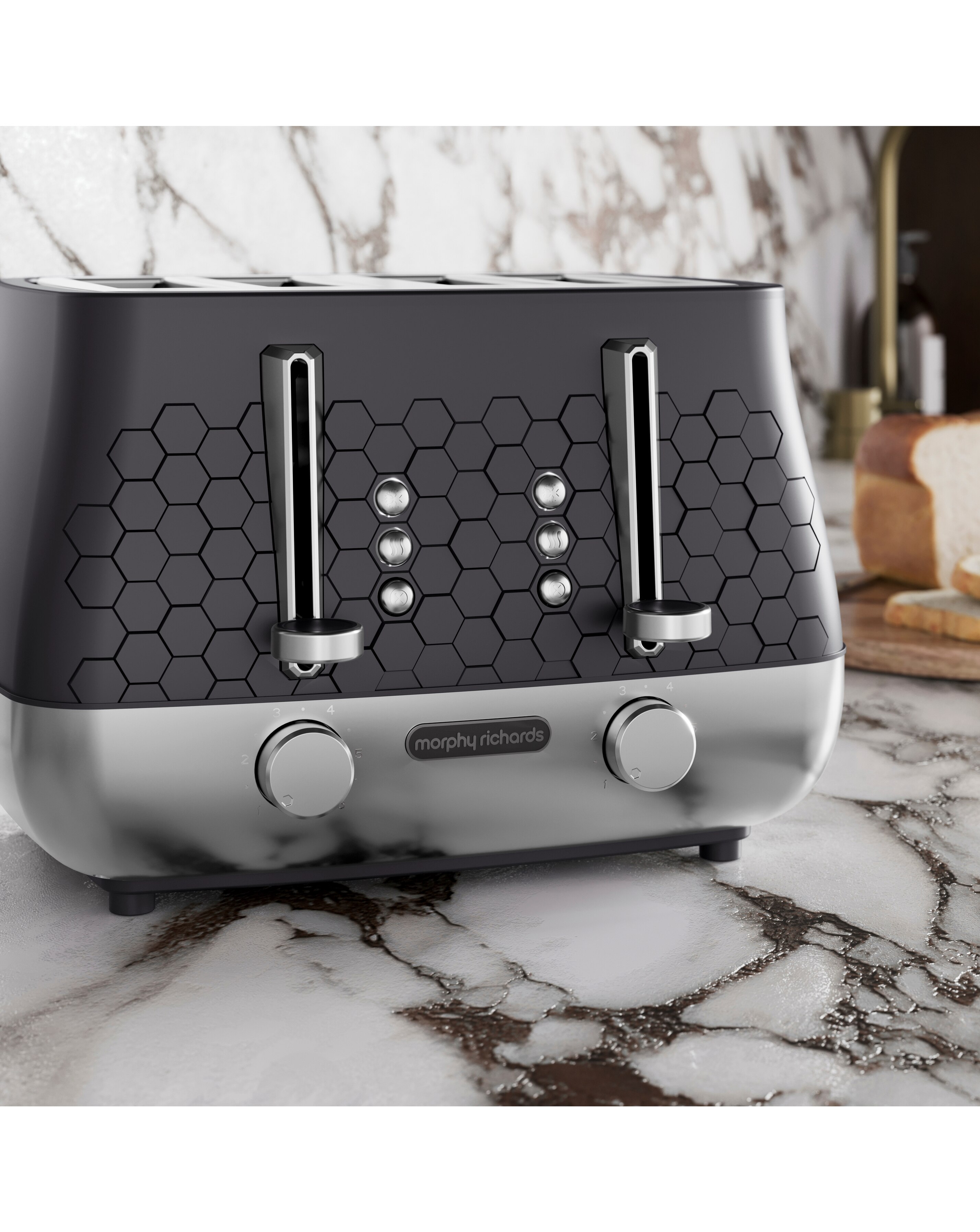 Morphy Richards Cassini 4 Slice Toaster - Moonless Night 5 Morphy Richards Cassini 4 Slice Toaster - Moonless Night