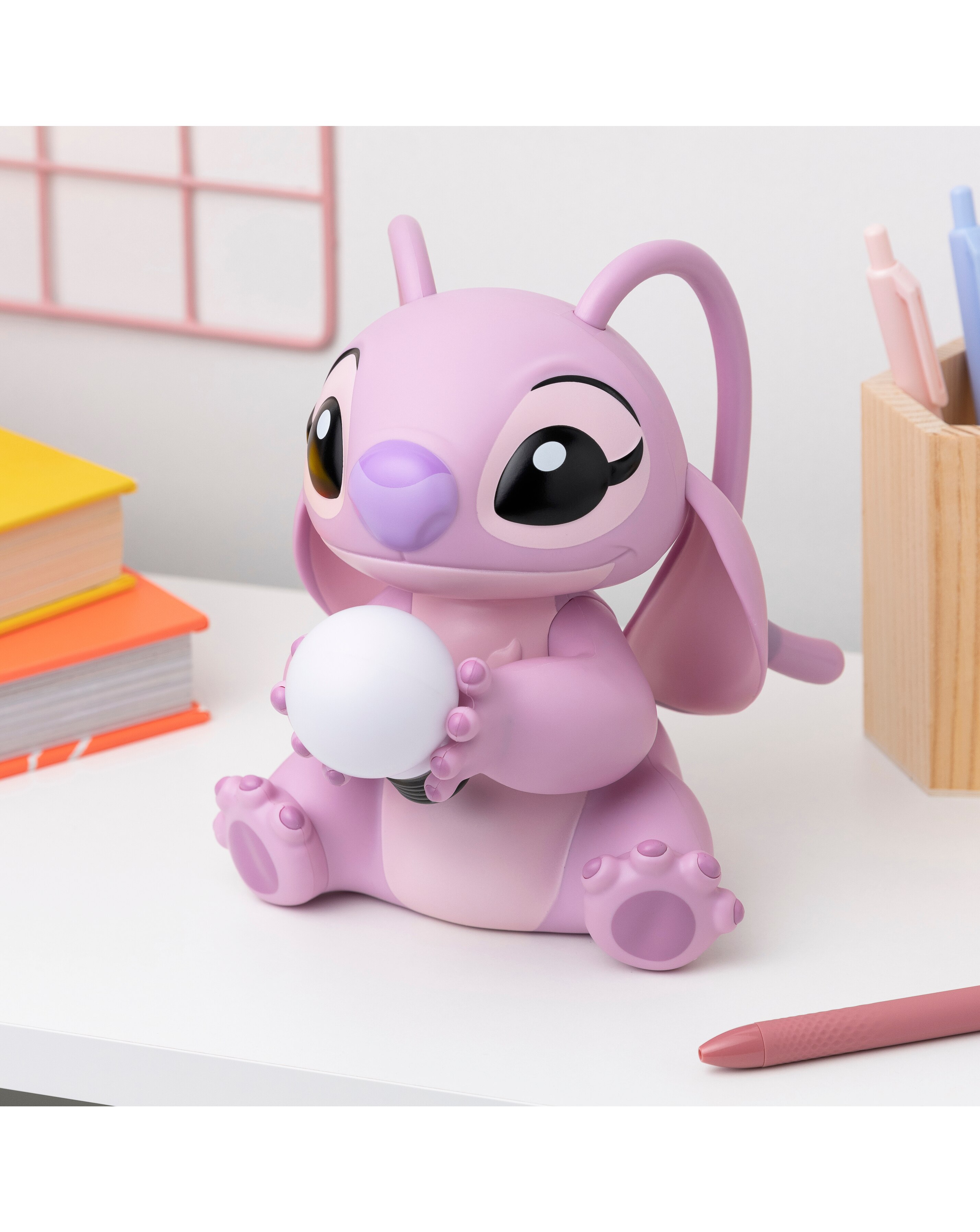 Disney Lilo & Stitch Cute Pink Angel Night Lamp, Collectable Gift 6 Disney Lilo & Stitch Cute Pink Angel Night Lamp, Collectable Gift