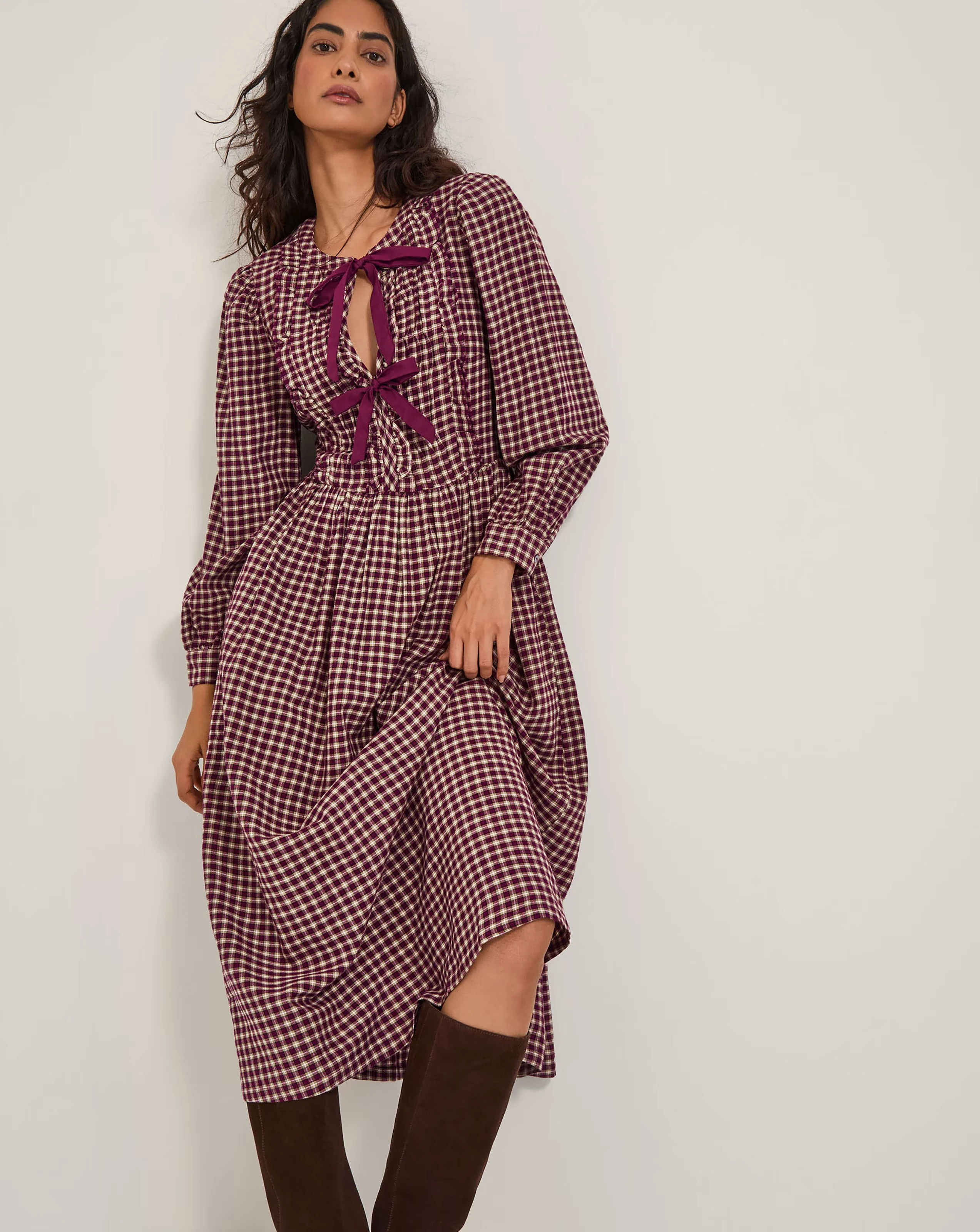 Monsoon Agatha Check Midi Dress 1 Monsoon Agatha Check Midi Dress