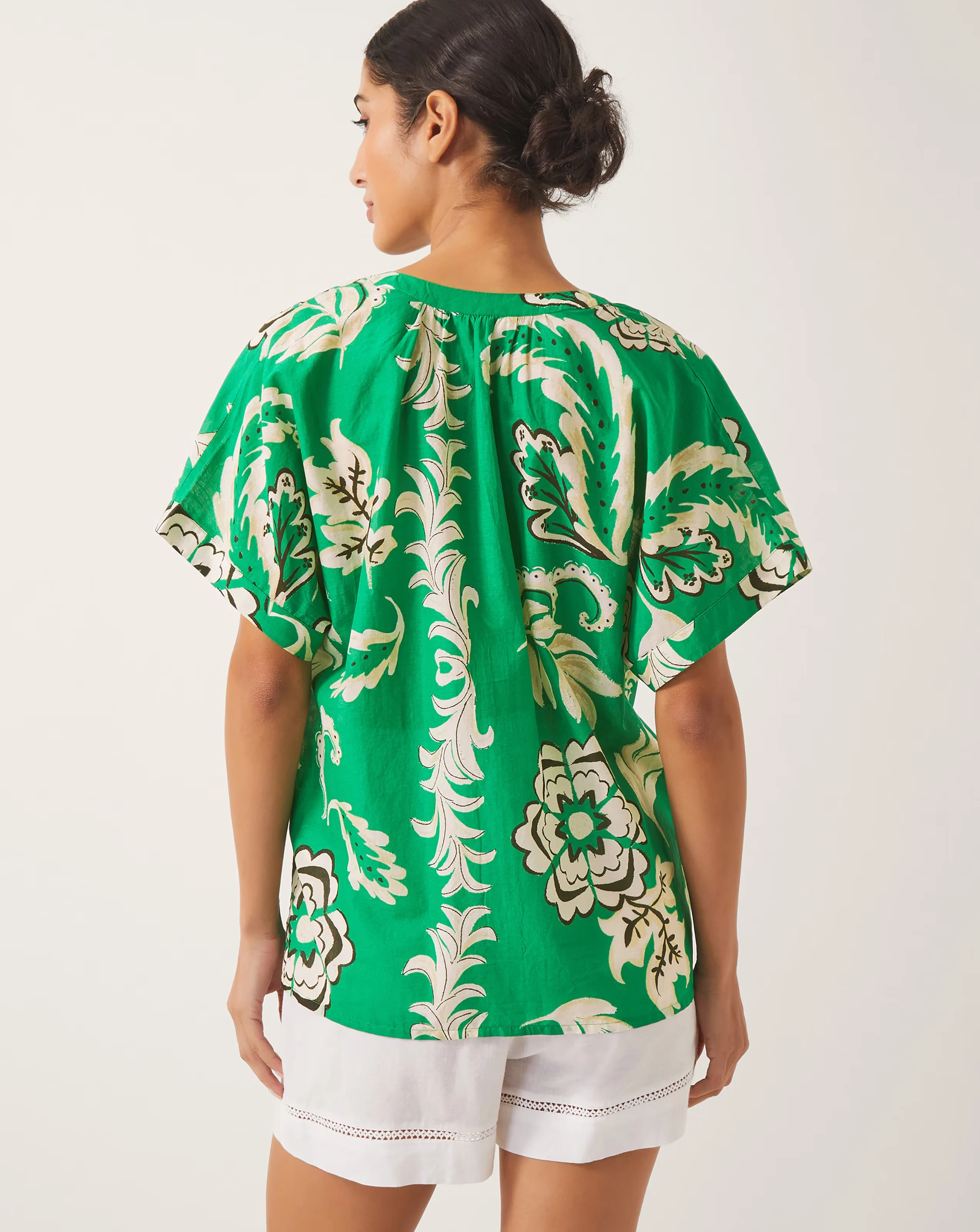 Monsoon Kristen Floral Cotton Shirt 2 Monsoon Kristen Floral Cotton Shirt