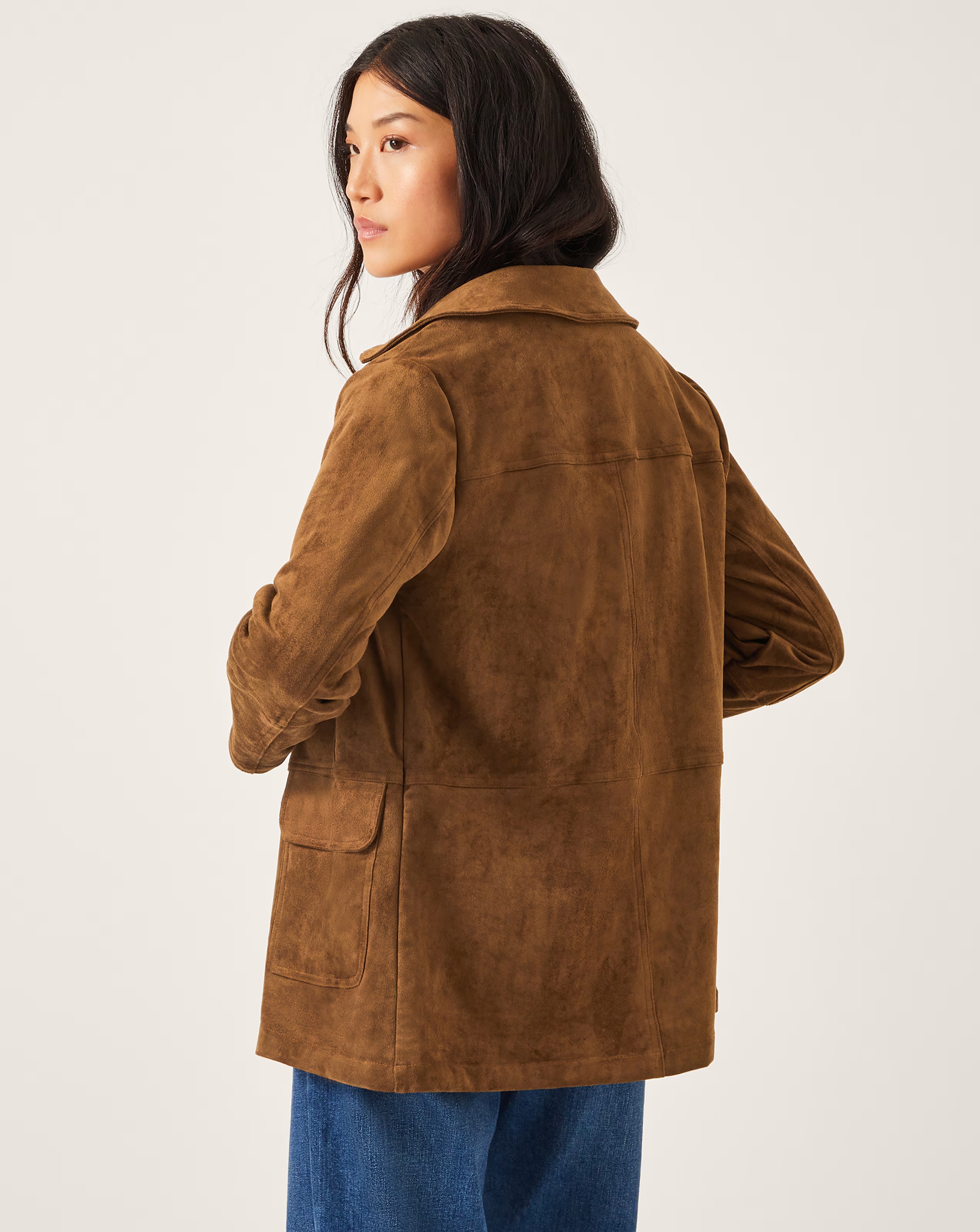 Monsoon Naya Suedette Jacket 2 Monsoon Naya Suedette Jacket