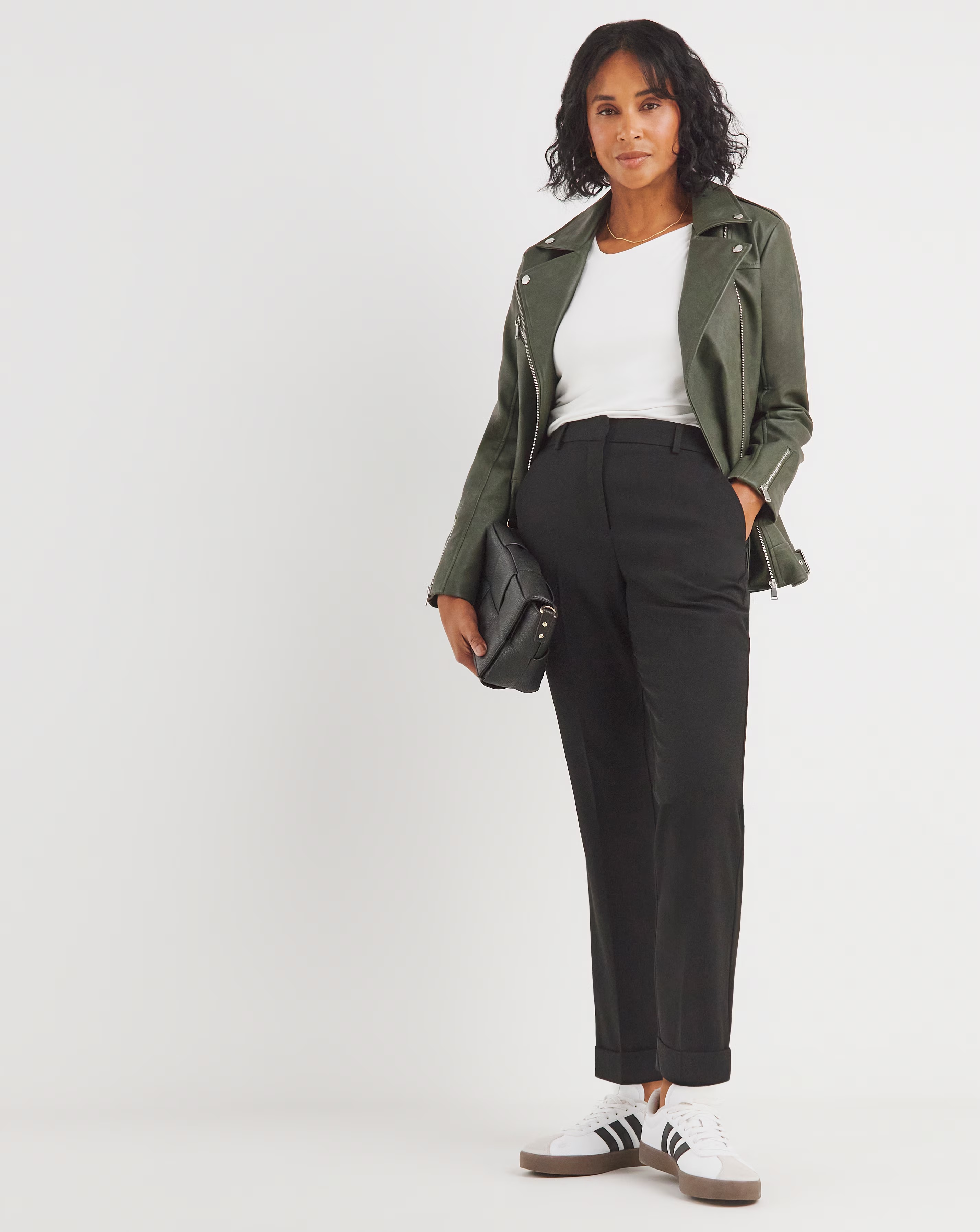 Black Tapered Ankle Grazer Trousers 2 Black Tapered Ankle Grazer Trousers