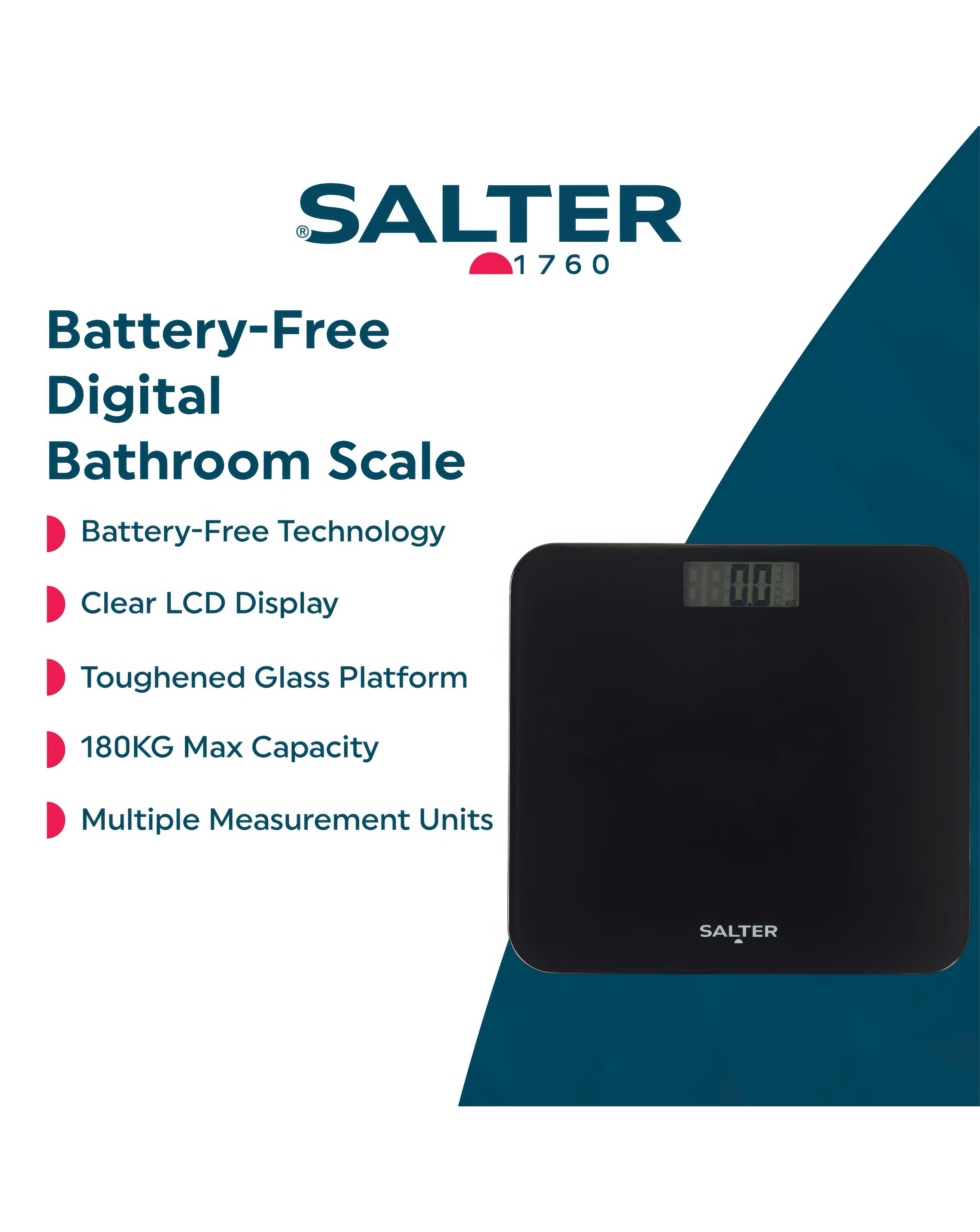 Salter Battery Free Electronic Scale 7 Salter Battery Free Electronic Scale