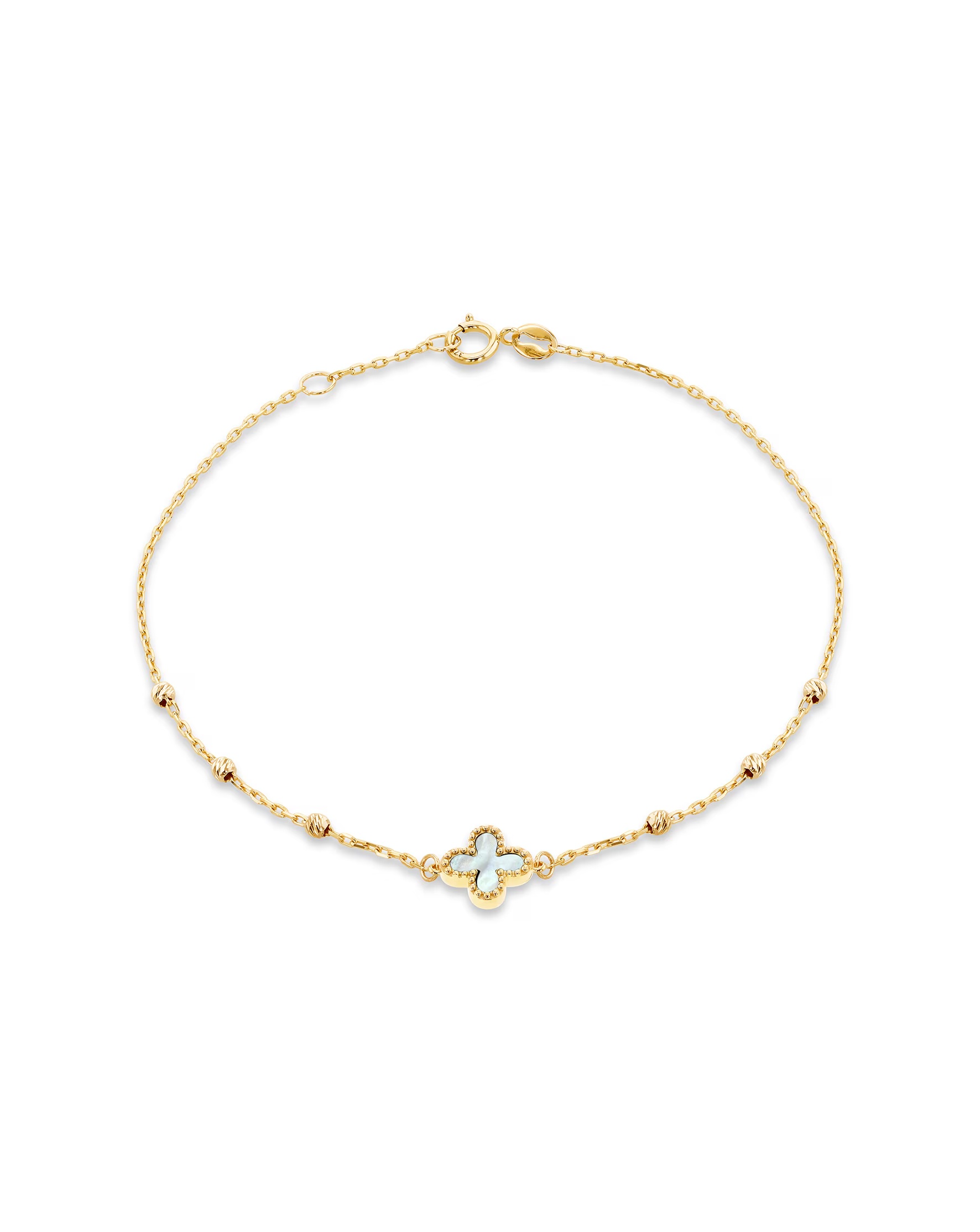 9ct Yellow Gold Mother of Pearl Bracelet 1 9ct Yellow Gold Mother of Pearl Bracelet