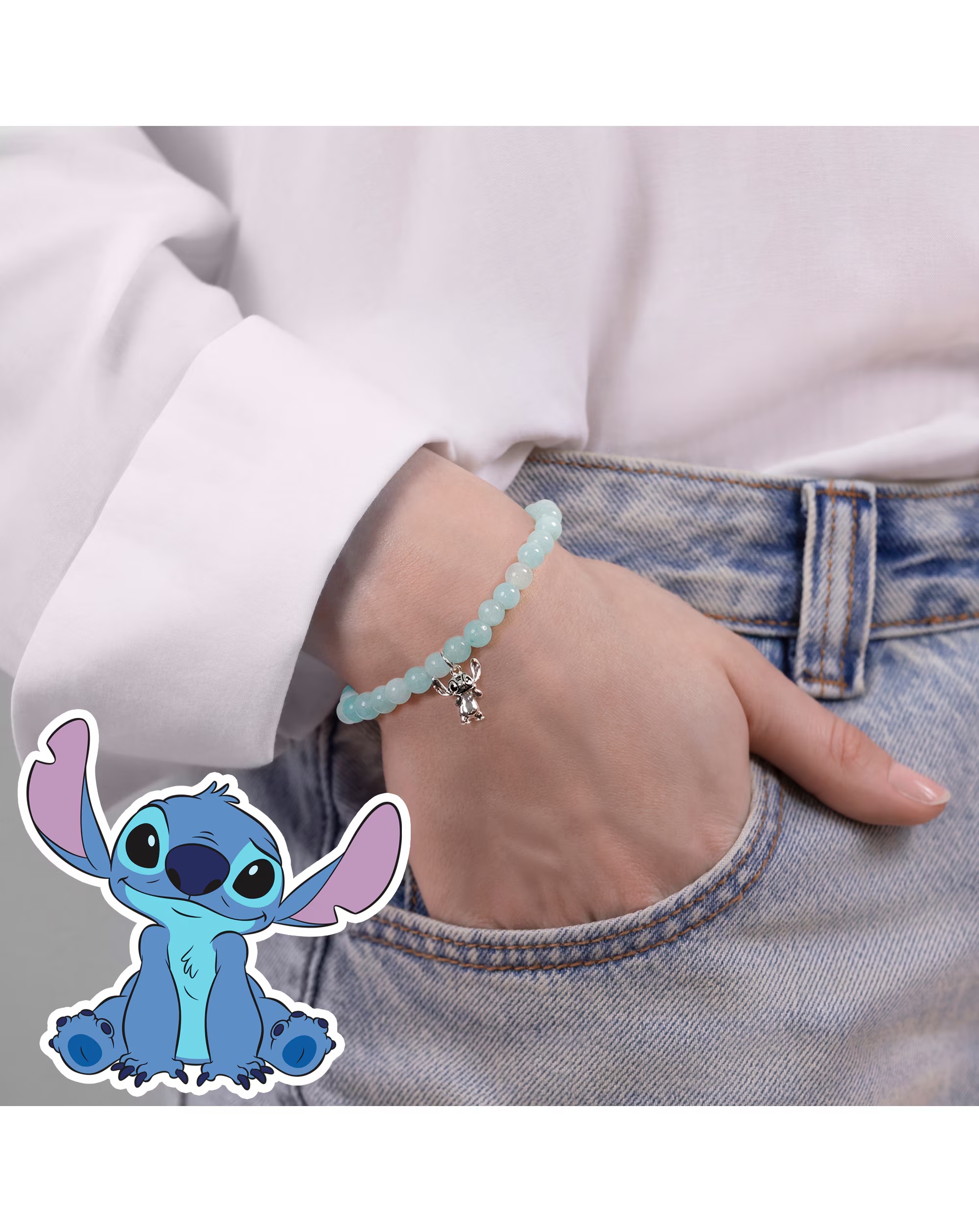 Stitch Blue Expander Bracelet 3 Stitch Blue Expander Bracelet