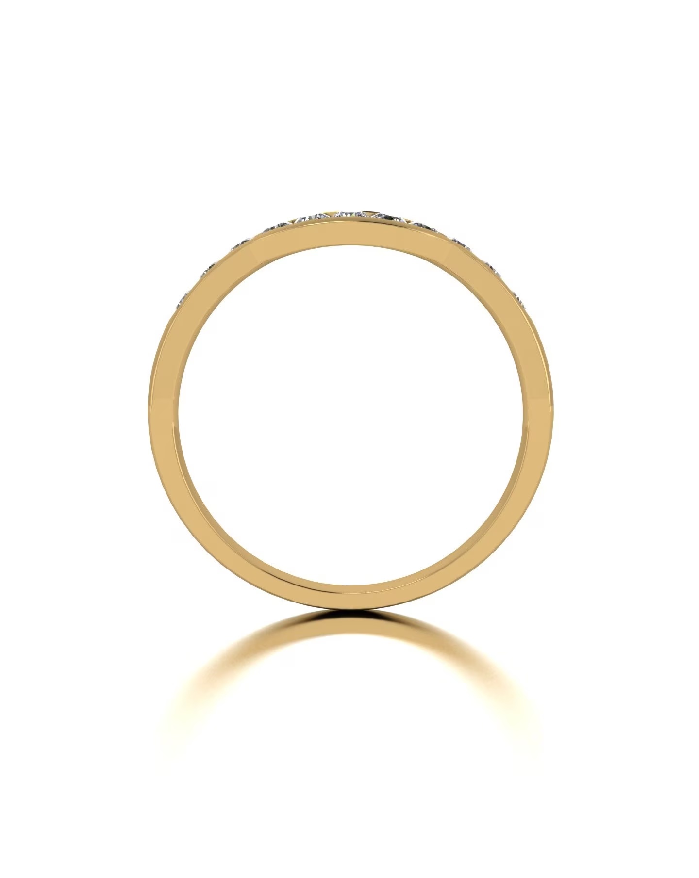 9ct Gold 11 Stone Moissanite Shaped Eternity Ring 2 9ct Gold 11 Stone Moissanite Shaped Eternity Ring