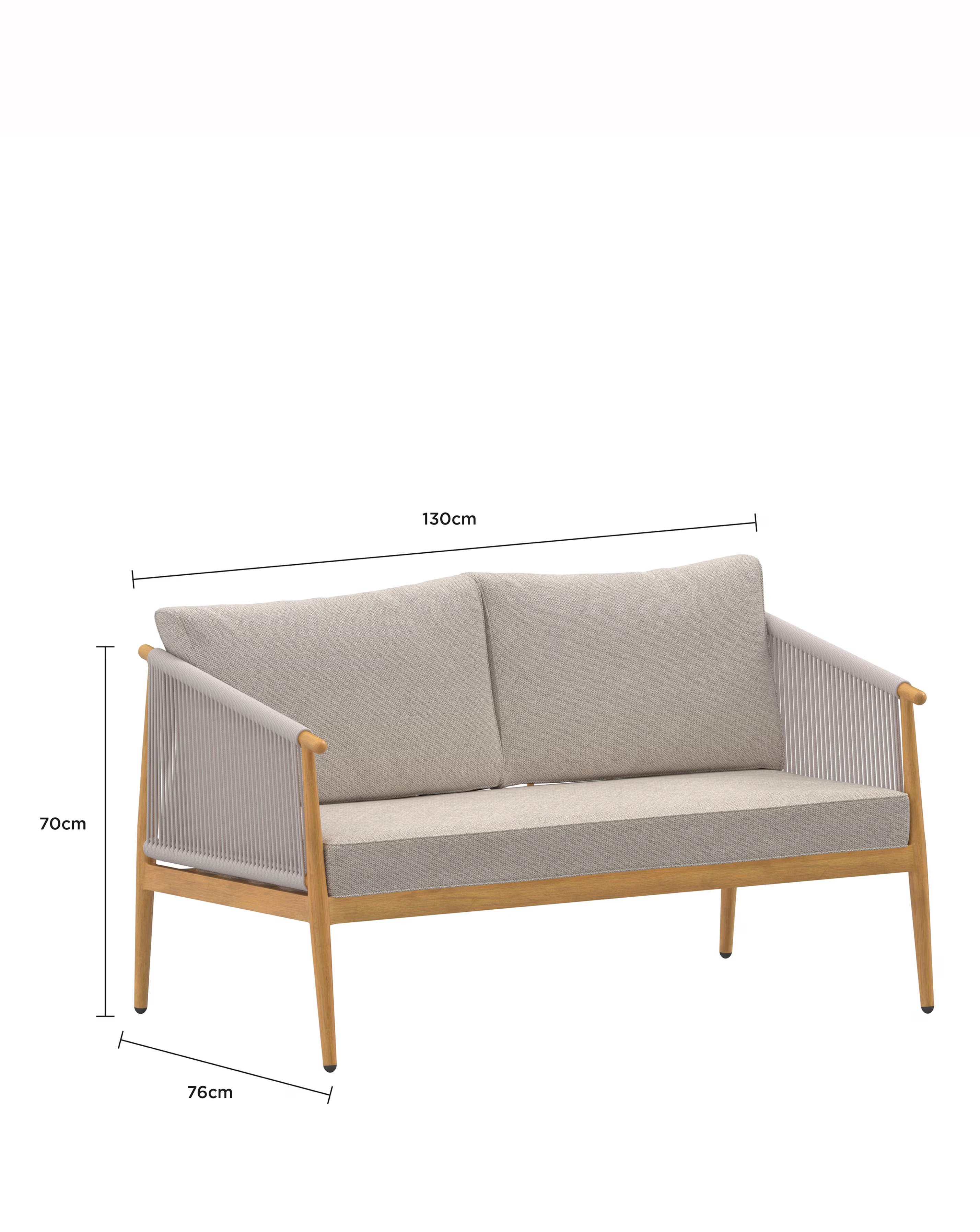 Charles Bentley Rope Weave Lounge Sofa Set 5 Charles Bentley Rope Weave Lounge Sofa Set