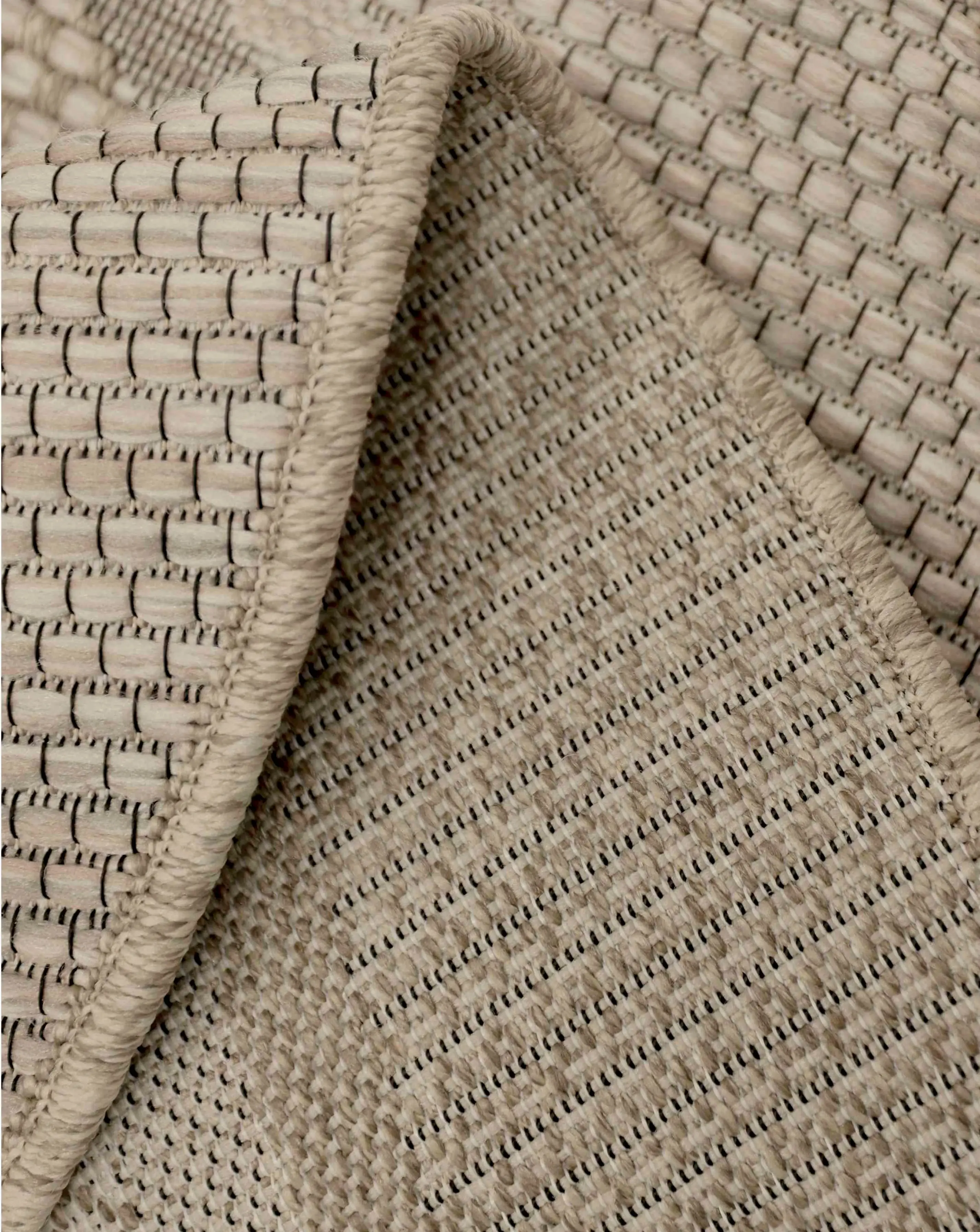 Indoor and Outdoor Natural Finish Flatweave Circle Rug 4 Indoor and Outdoor Natural Finish Flatweave Circle Rug