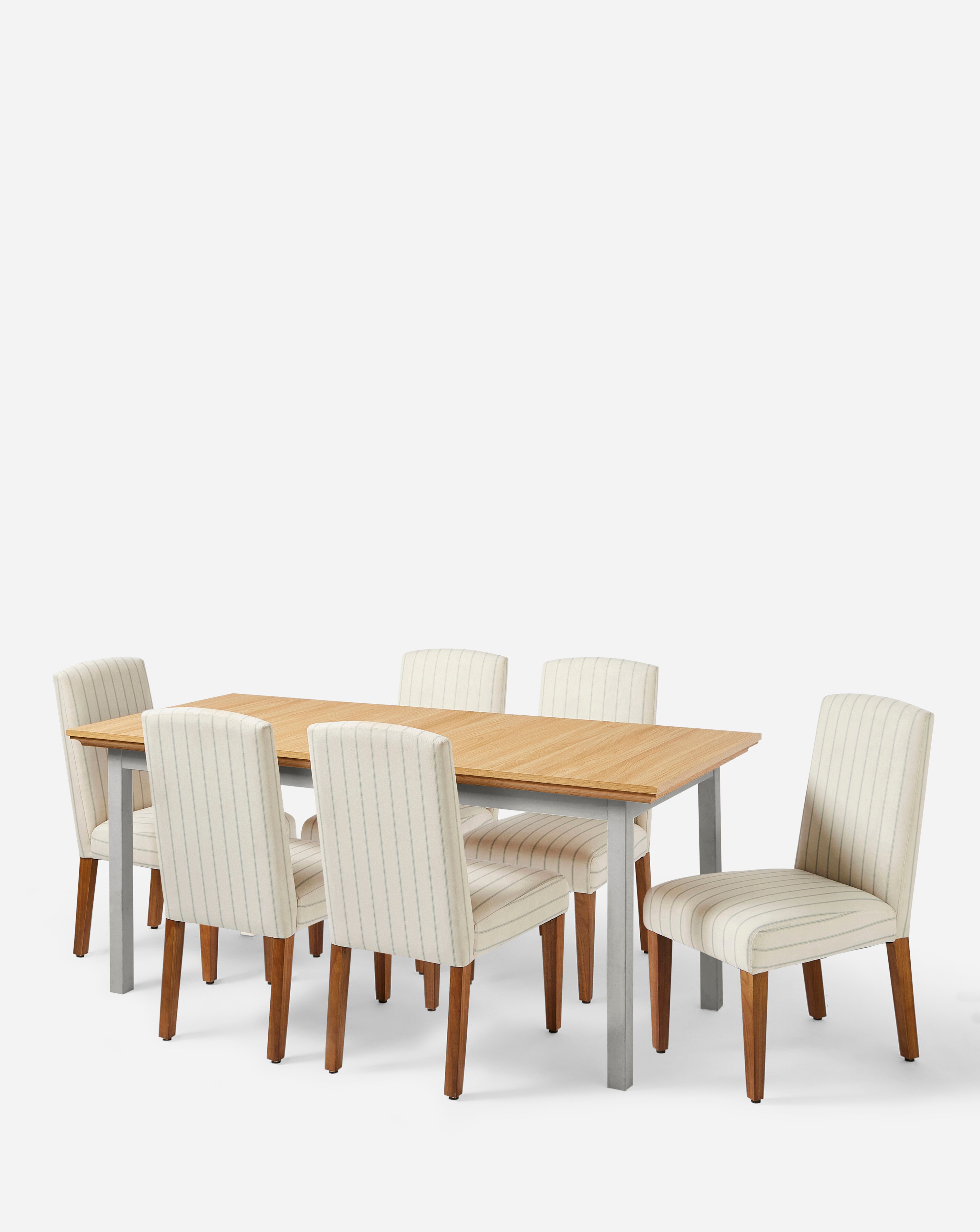 Julipa Ashford Extending Dining Table with 6 Everly Chairs 2 Julipa Ashford Extending Dining Table with 6 Everly Chairs