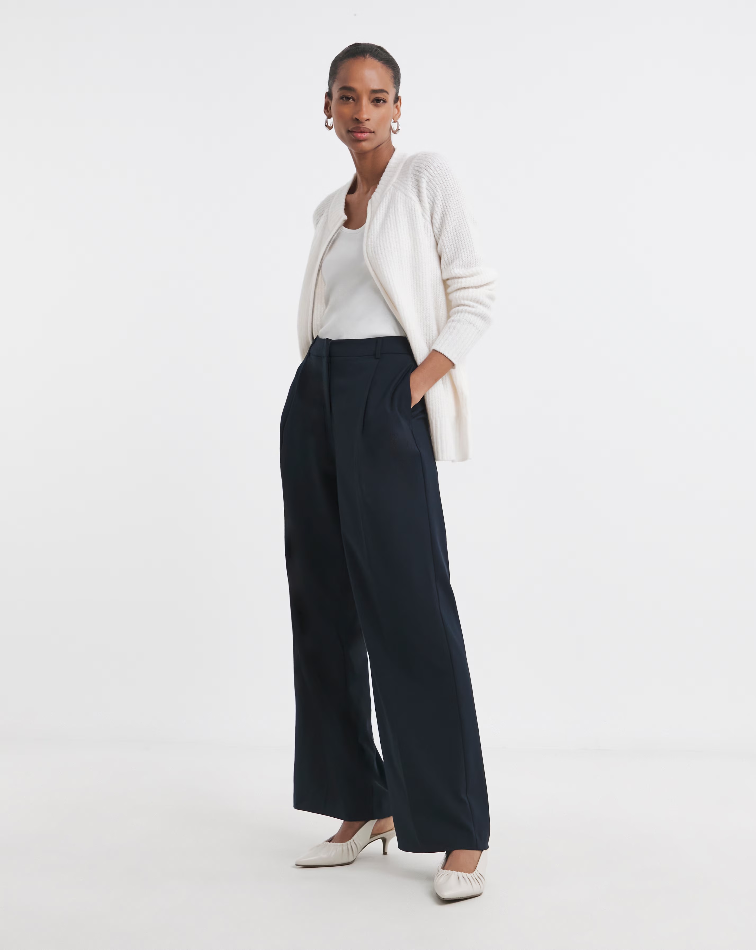 Zip Through Pocket Cardigan 1 Zip Through Pocket Cardigan
