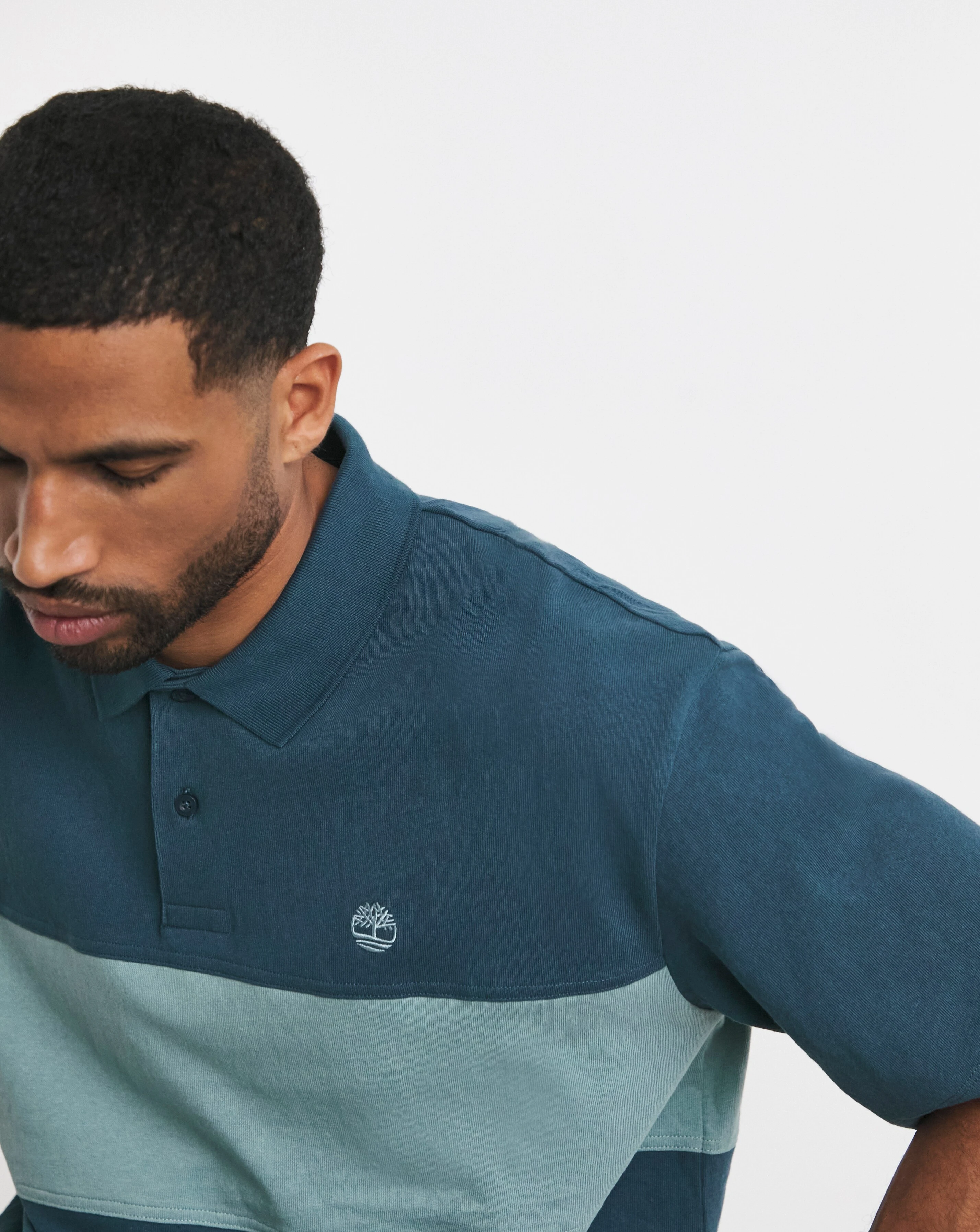 Timberland Colourblock Rugby Polo - Blue 4 Timberland Colourblock Rugby Polo - Blue