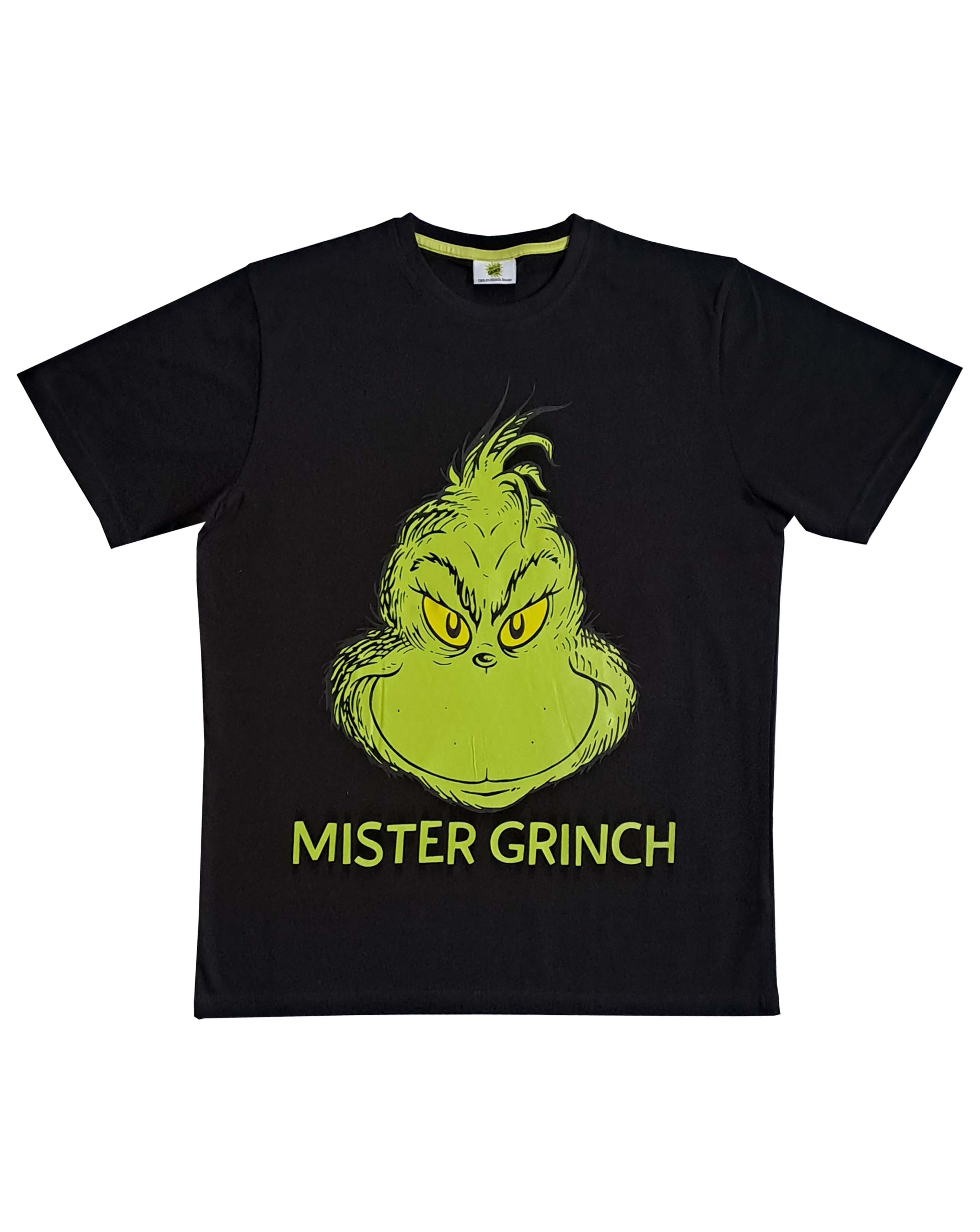 Mens Grinch Black Lounge Tshirt 1 Mens Grinch Black Lounge Tshirt