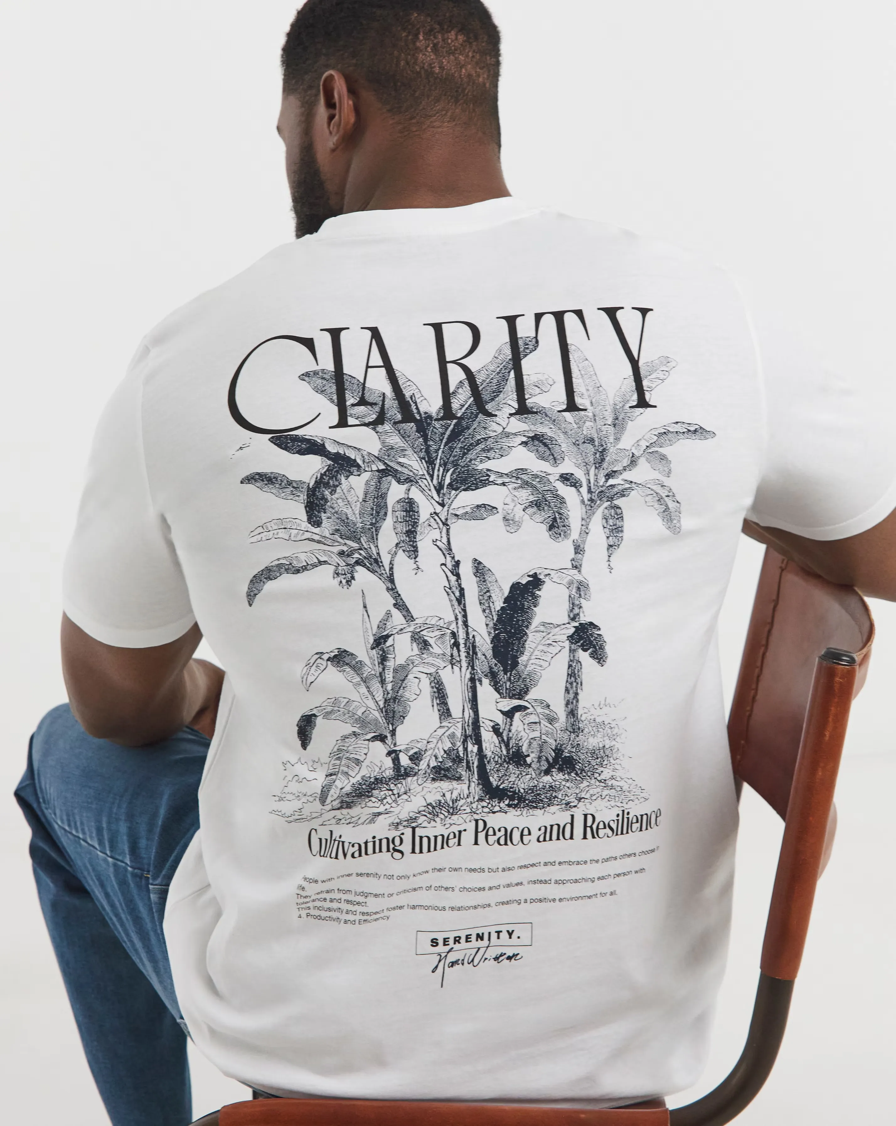Jack & Jones Bradley Back Graphic T-Shirt - White 1 Jack & Jones Bradley Back Graphic T-Shirt - White