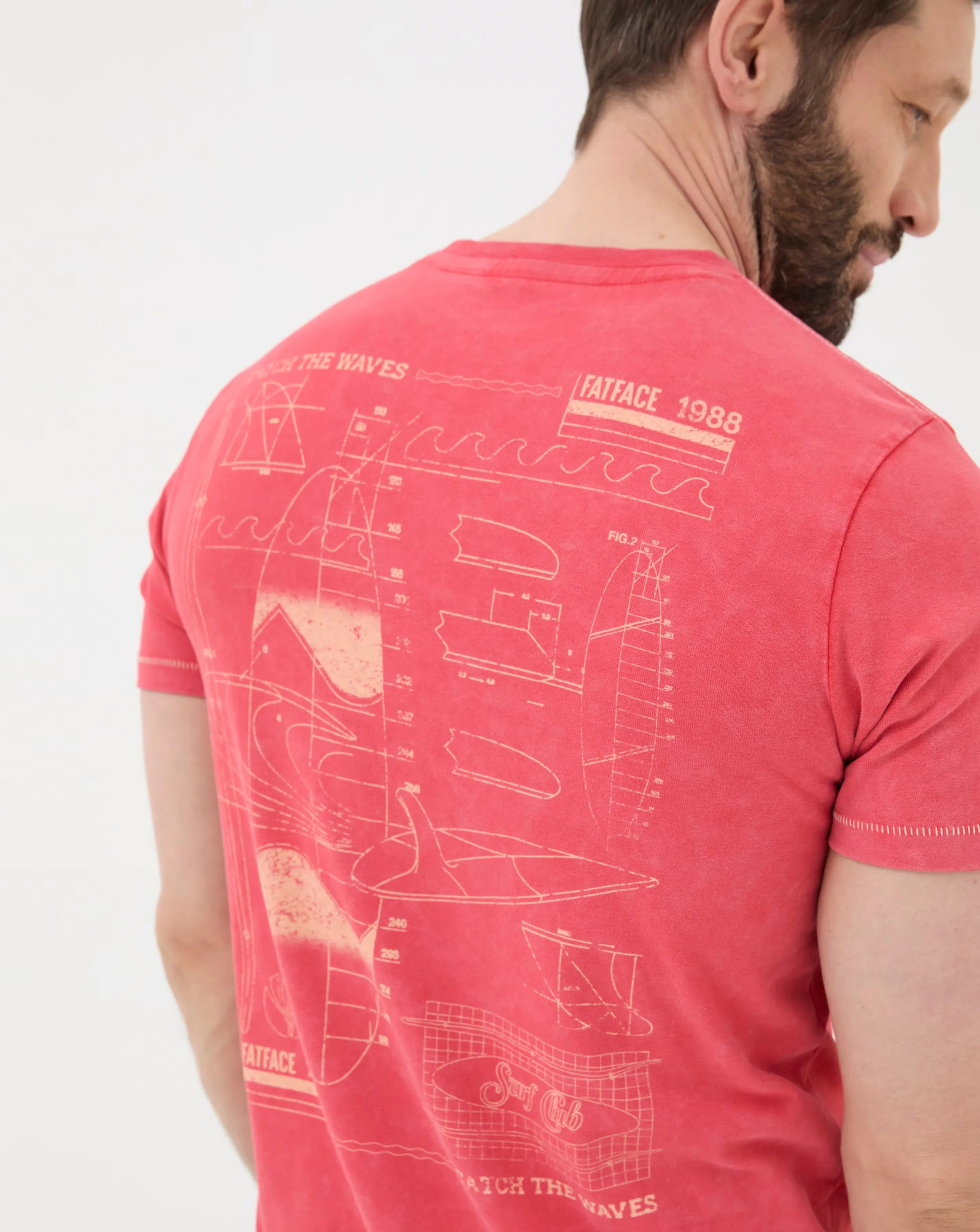 FatFace Surf Sketch T-Shirt 1 FatFace Surf Sketch T-Shirt