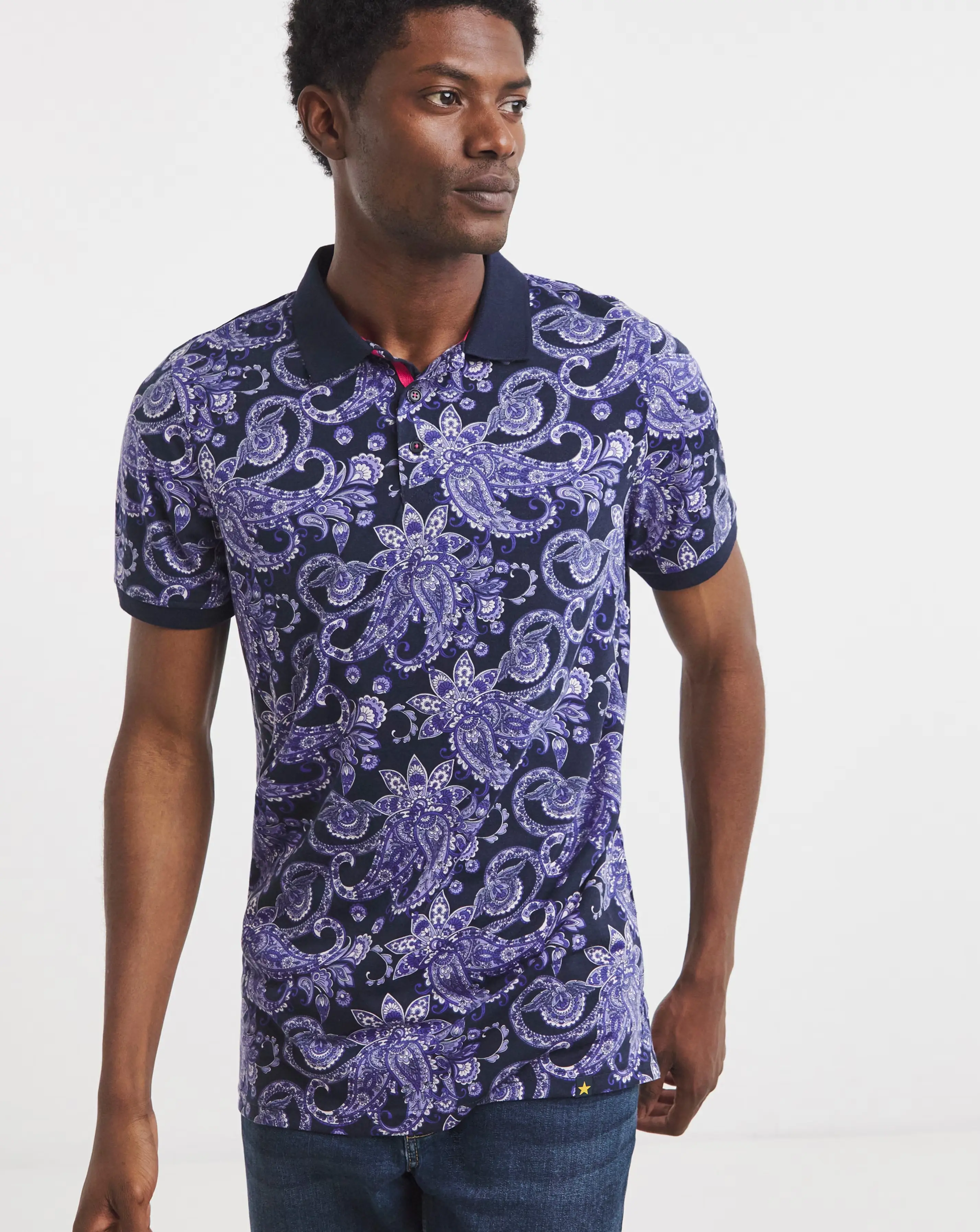 Joe Browns Perfect Paisley Polo Long 1 Joe Browns Perfect Paisley Polo Long