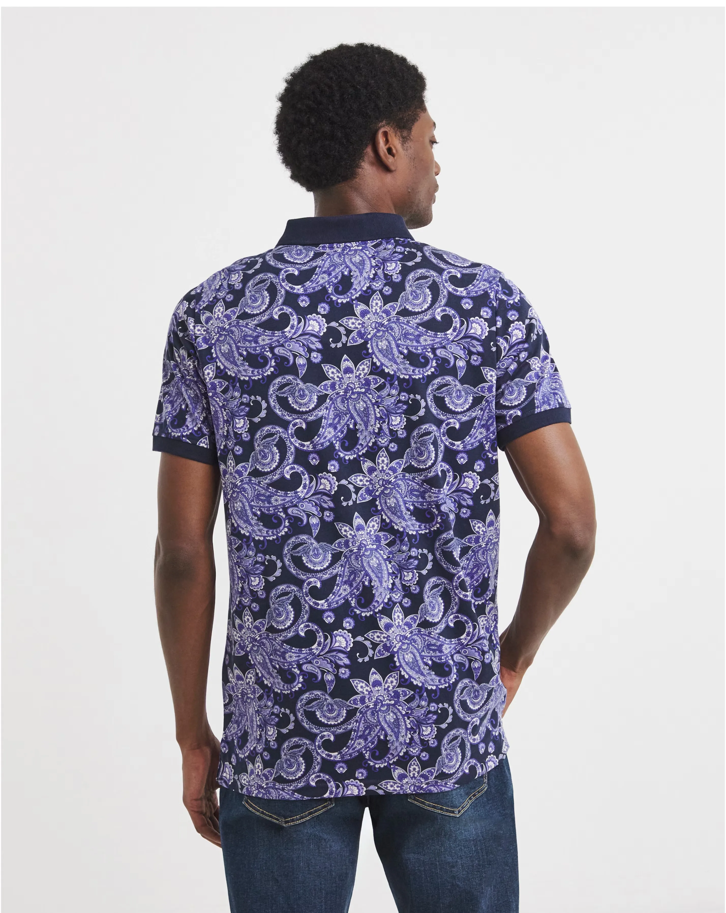 Joe Browns Perfect Paisley Polo Long 4 Joe Browns Perfect Paisley Polo Long