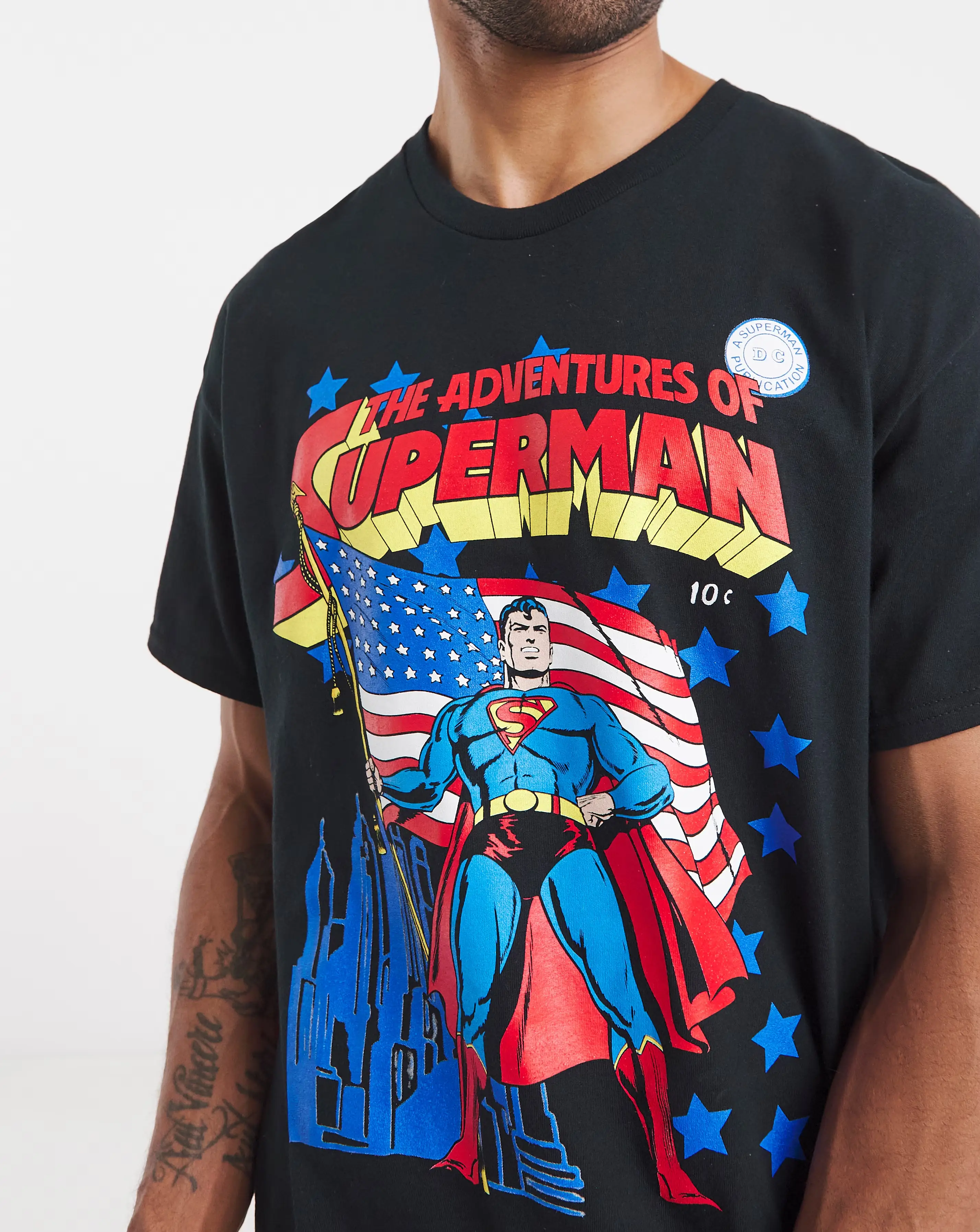 Superman Graphic T-Shirt - Black 1 Superman Graphic T-Shirt - Black