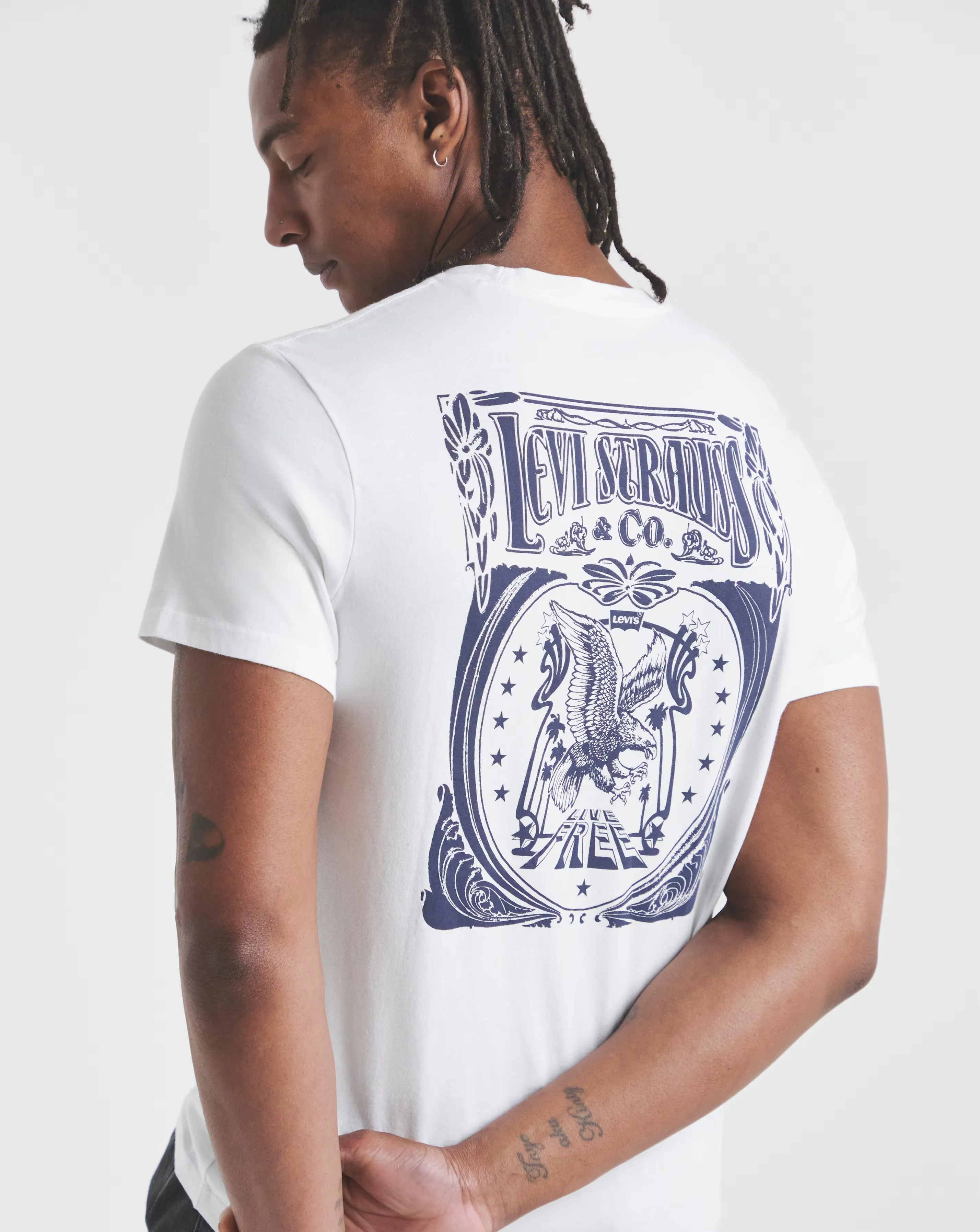 Levi's Short Sleeve Back Graphic T-Shirt - White 1 Levi's Short Sleeve Back Graphic T-Shirt - White