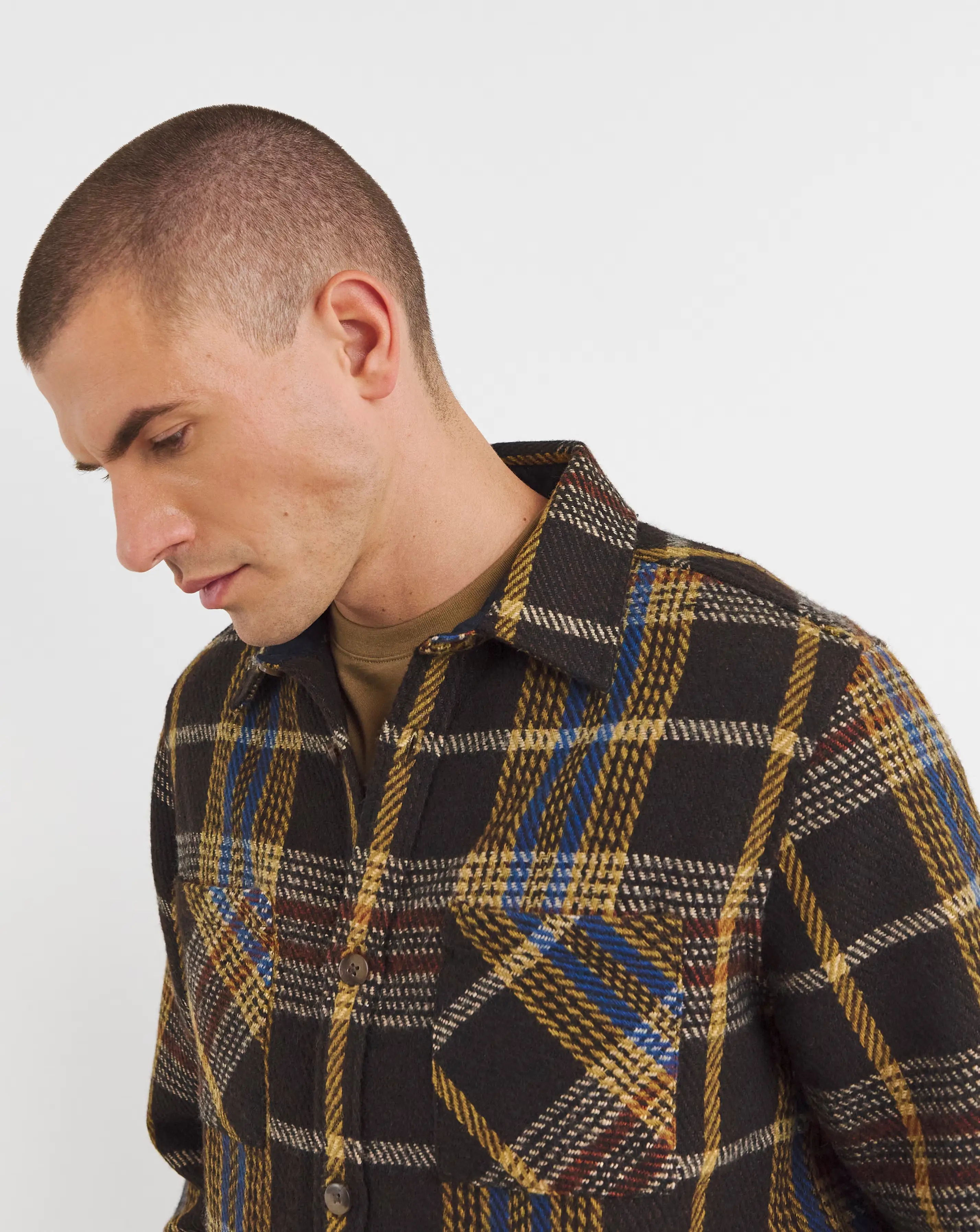 Double Pocket Check Overshirt 3 Double Pocket Check Overshirt