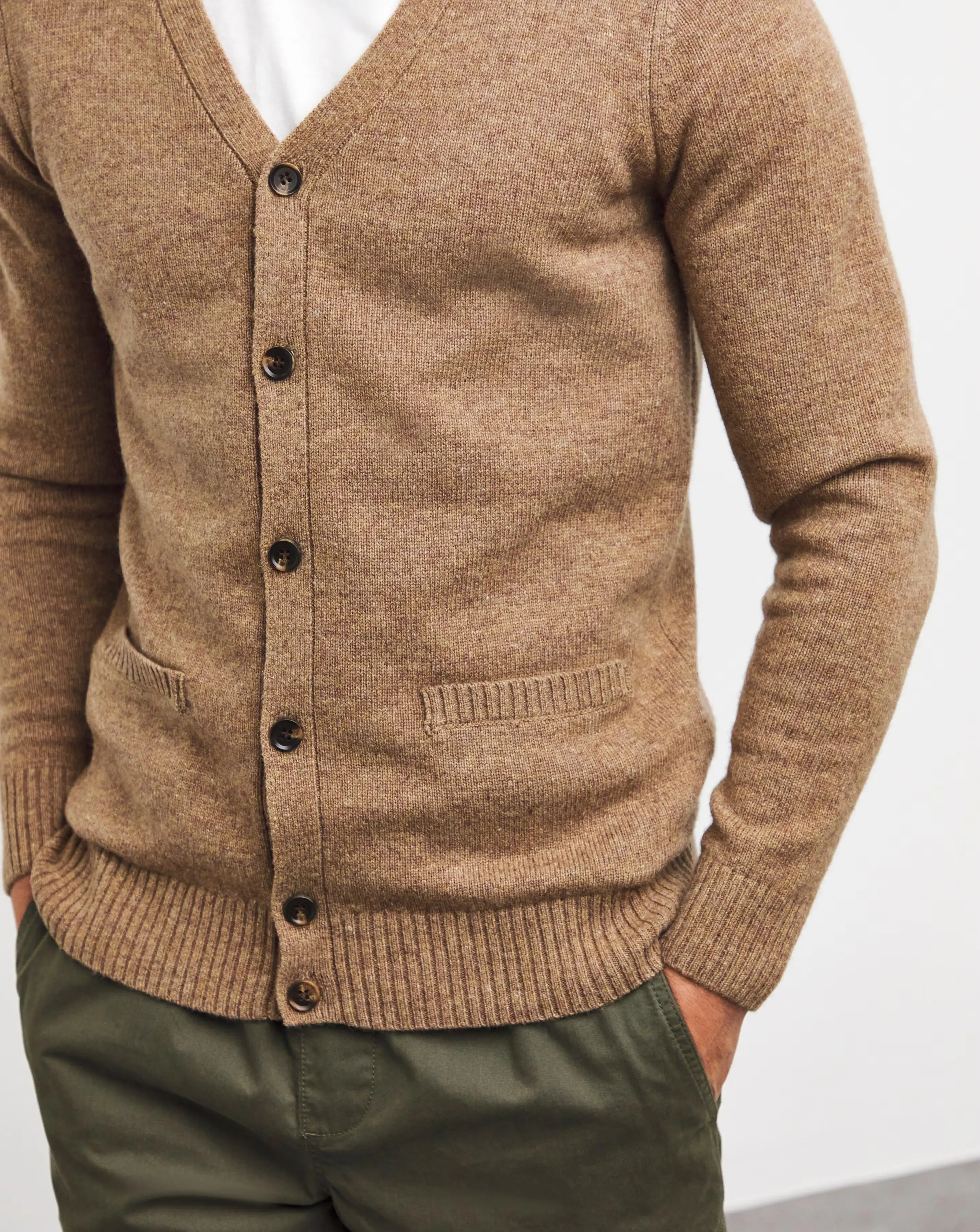 Neutral Lambswool Cardigan 4 Neutral Lambswool Cardigan