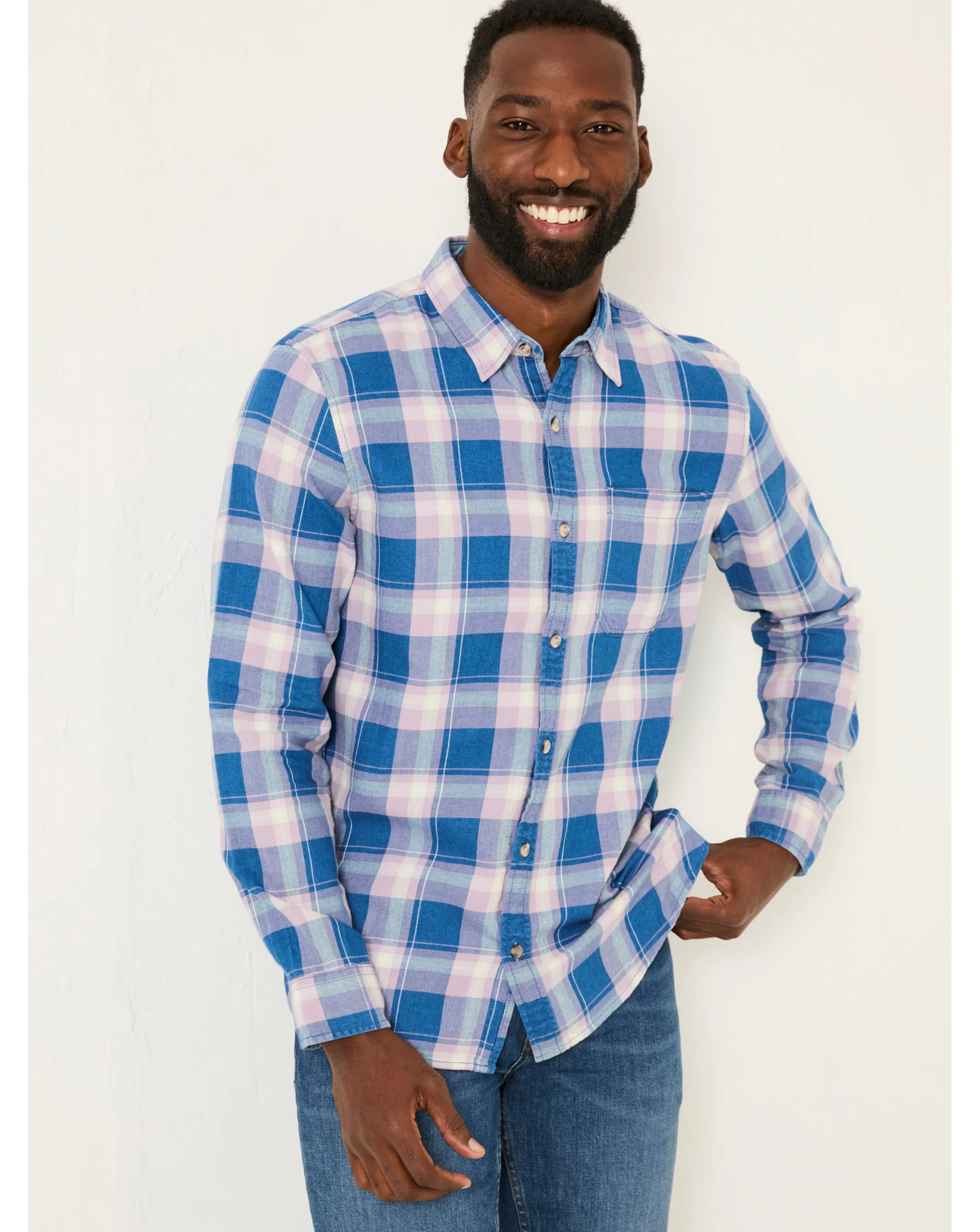 Fatface Mead Check Shirt - Lilac