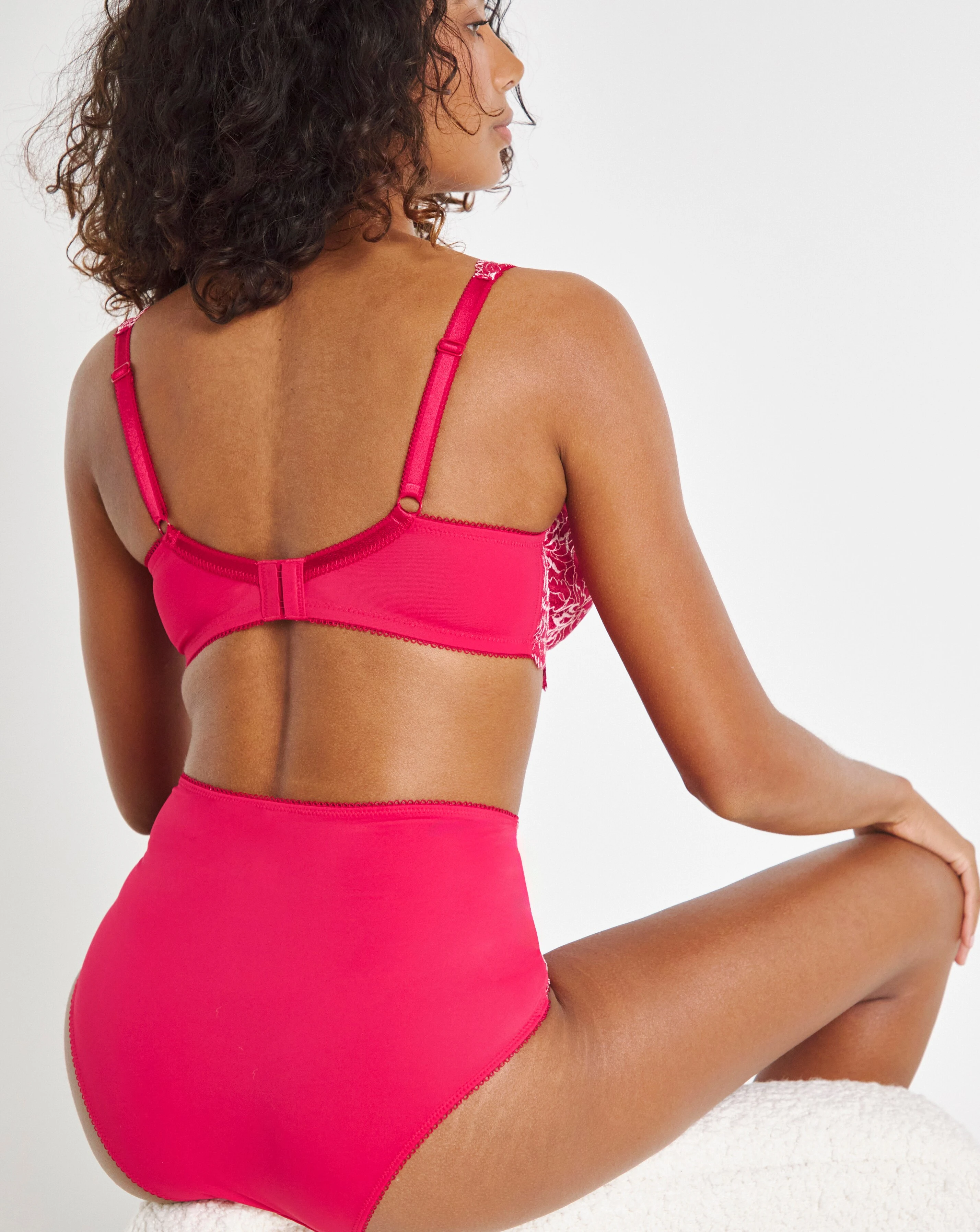 Pretty Secrets (2 Pack) Ella Lace Brief Knickers Pink Multi 5 Pretty Secrets (2 Pack) Ella Lace Brief Knickers Pink Multi