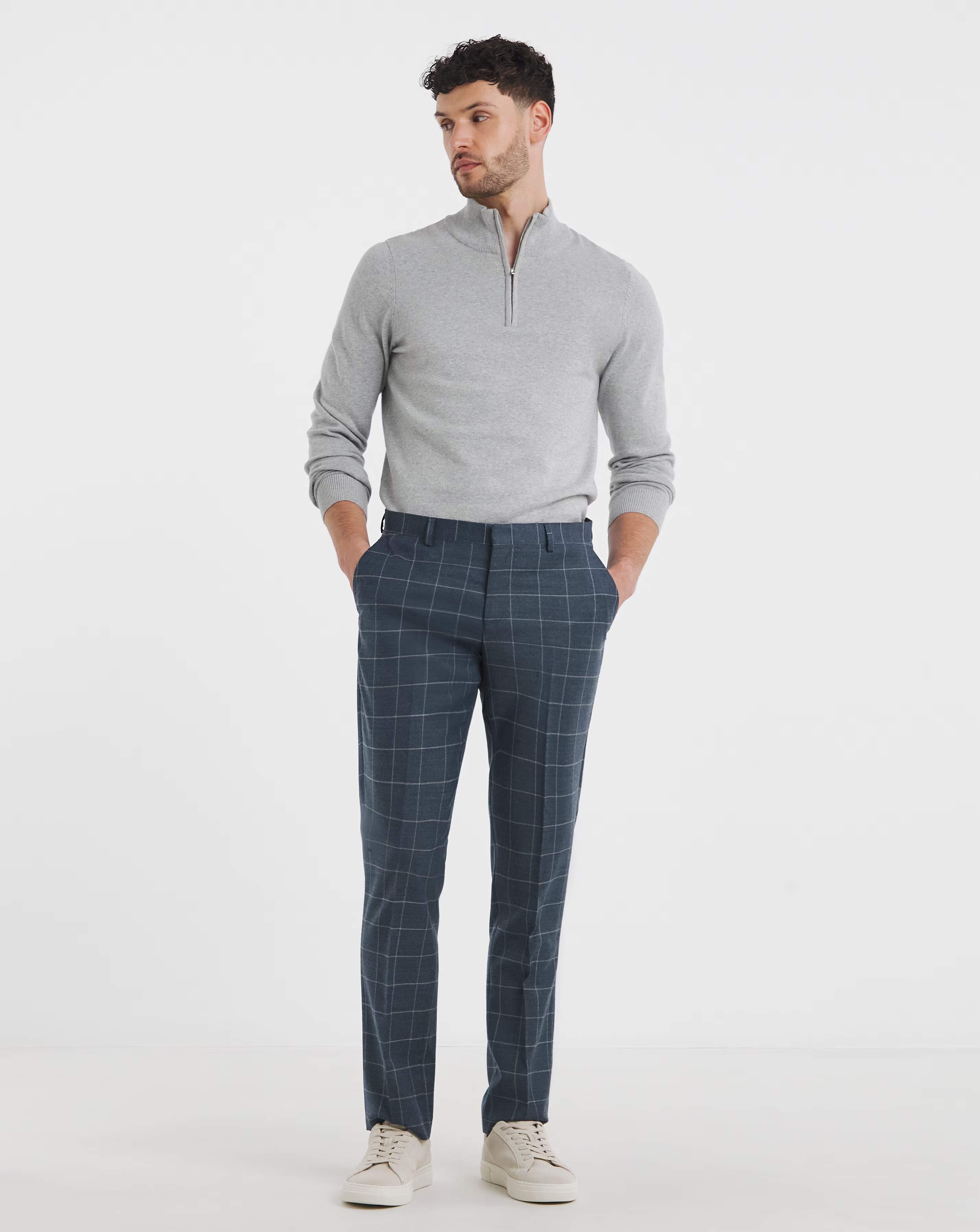 William Hunt Flannel Check Suit Trouser 2 William Hunt Flannel Check Suit Trouser