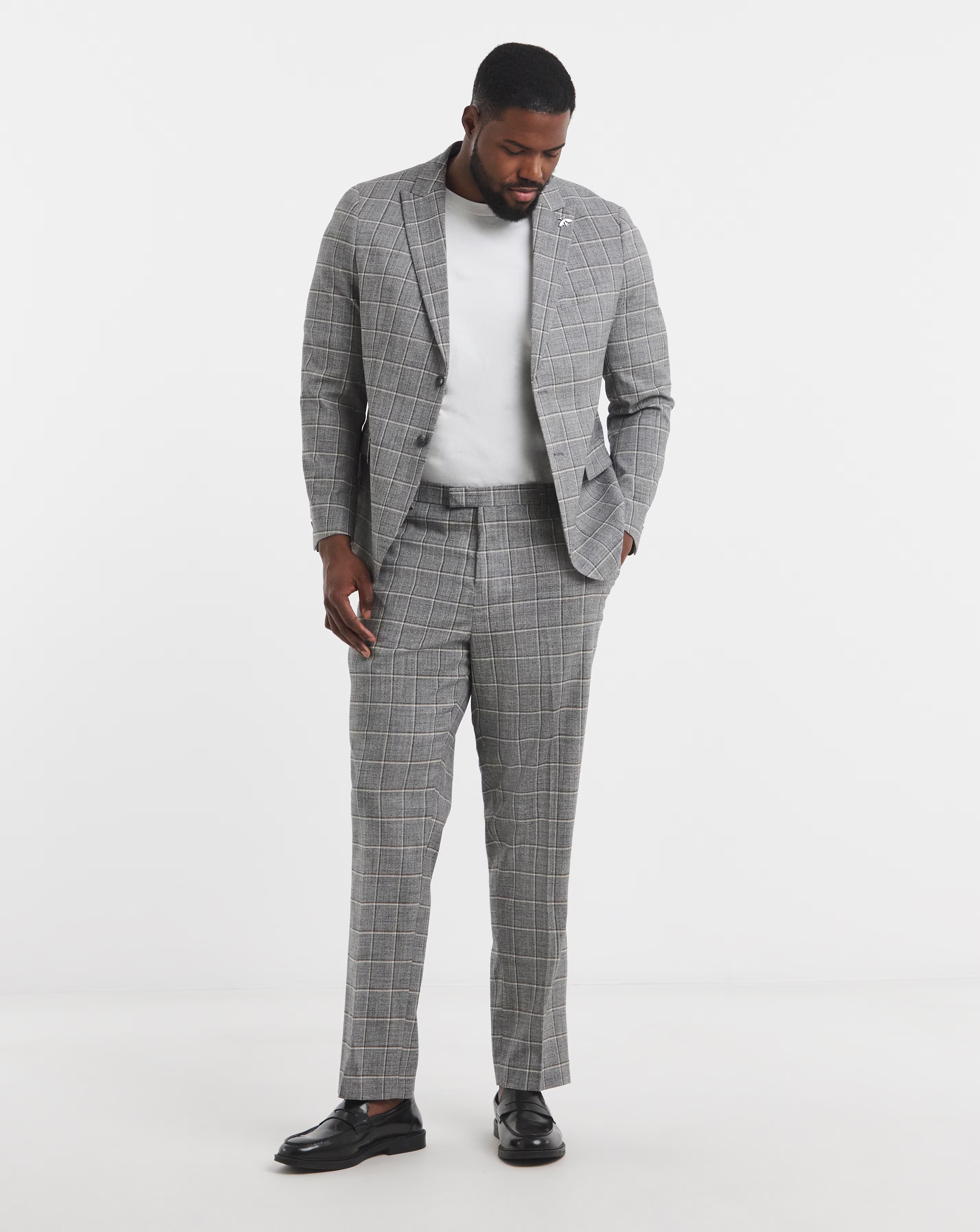 Sam Grey Check Suit Trouser 2 Sam Grey Check Suit Trouser