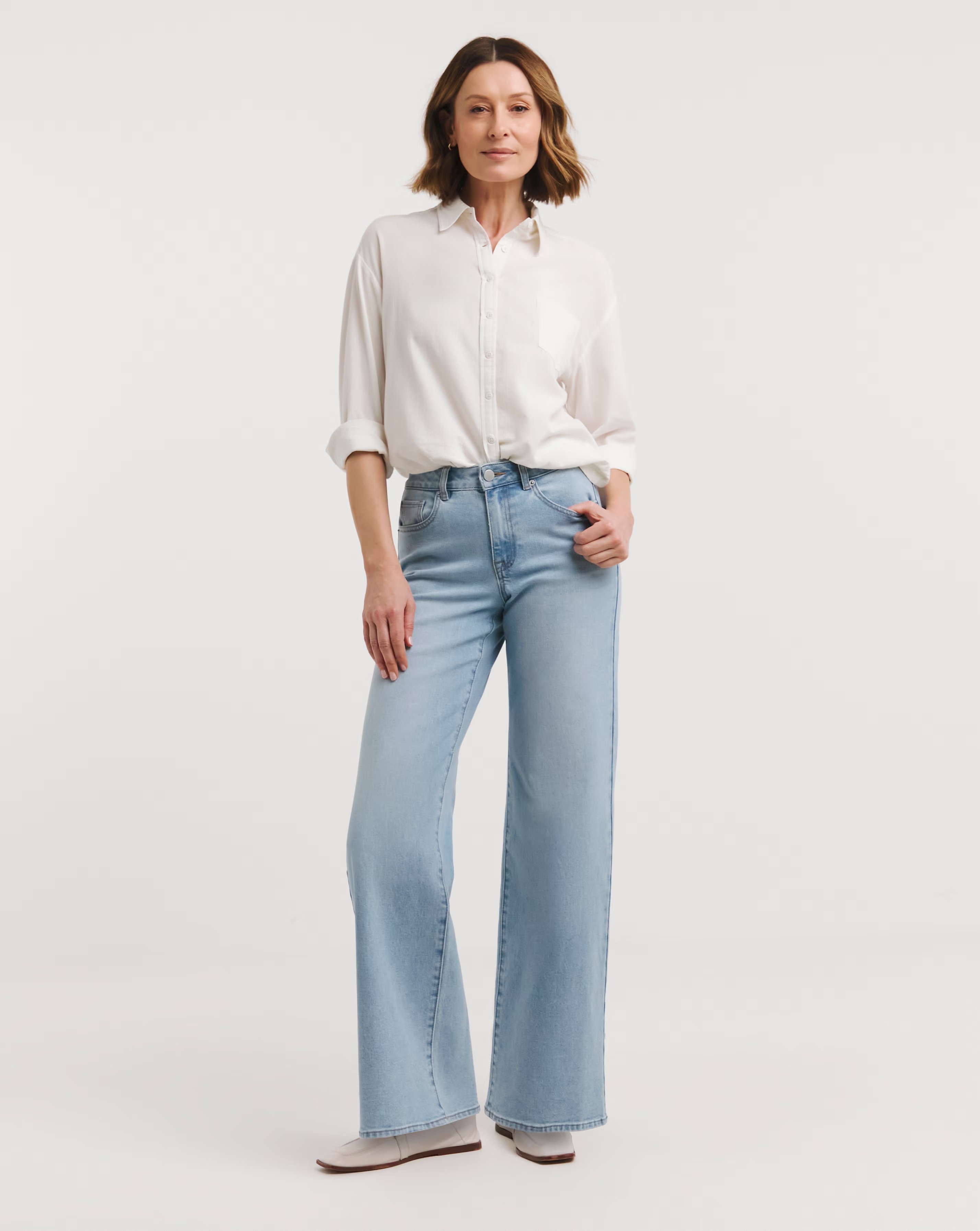 Light Blue Wide Leg Jeans 1 Light Blue Wide Leg Jeans