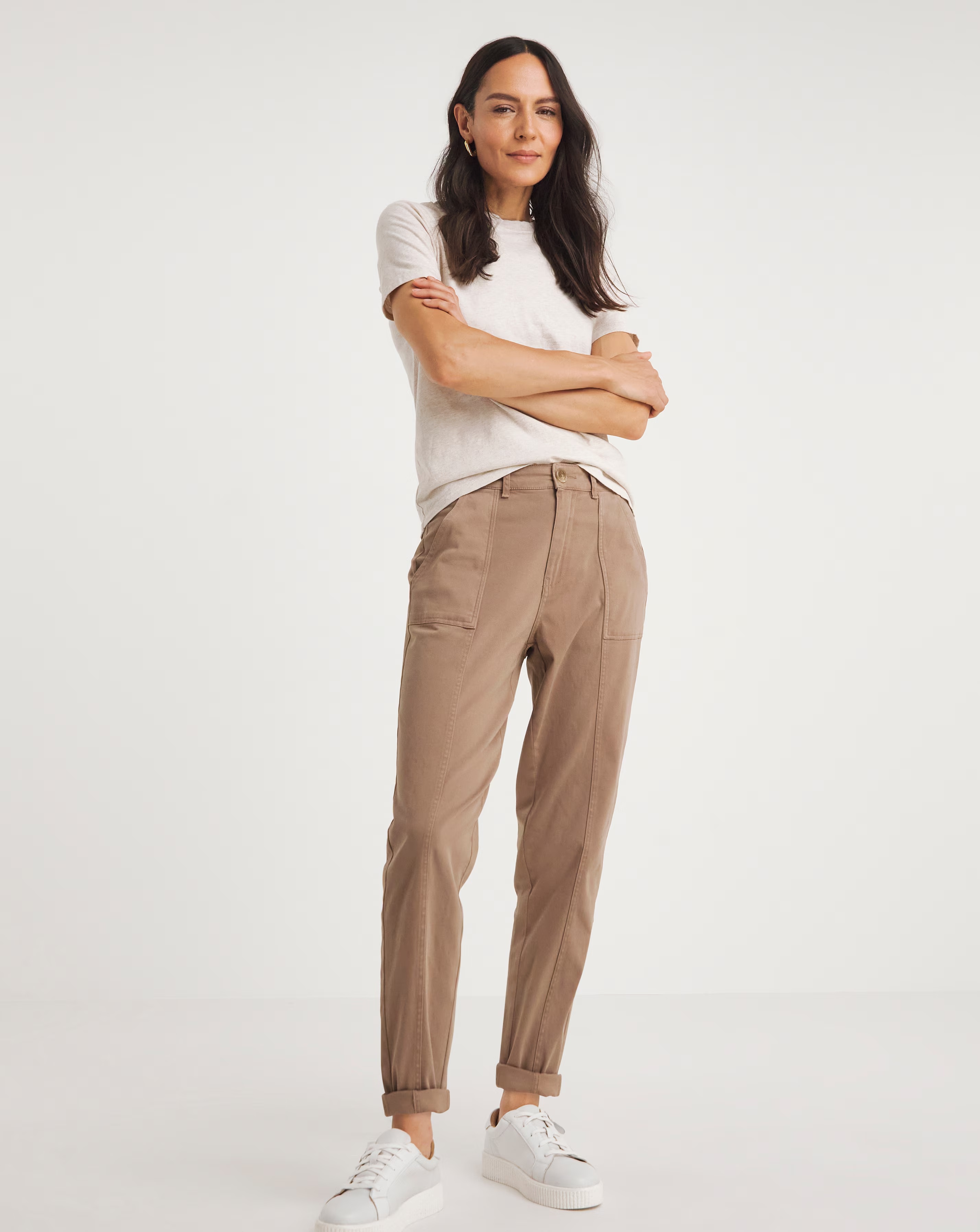 Stone Tapered Trouser
