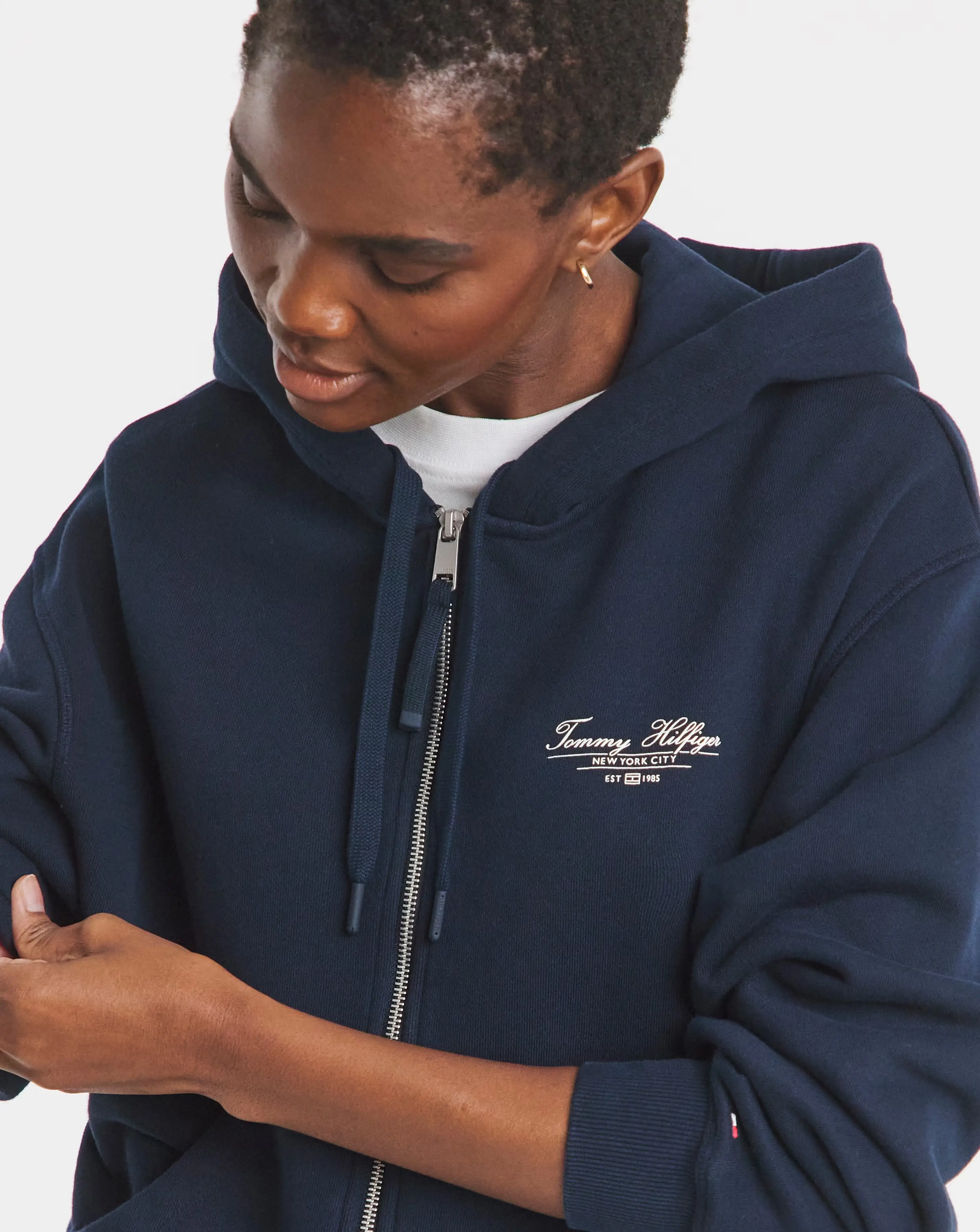 Tommy Hilfiger Script Zip Hoodie 1 Tommy Hilfiger Script Zip Hoodie