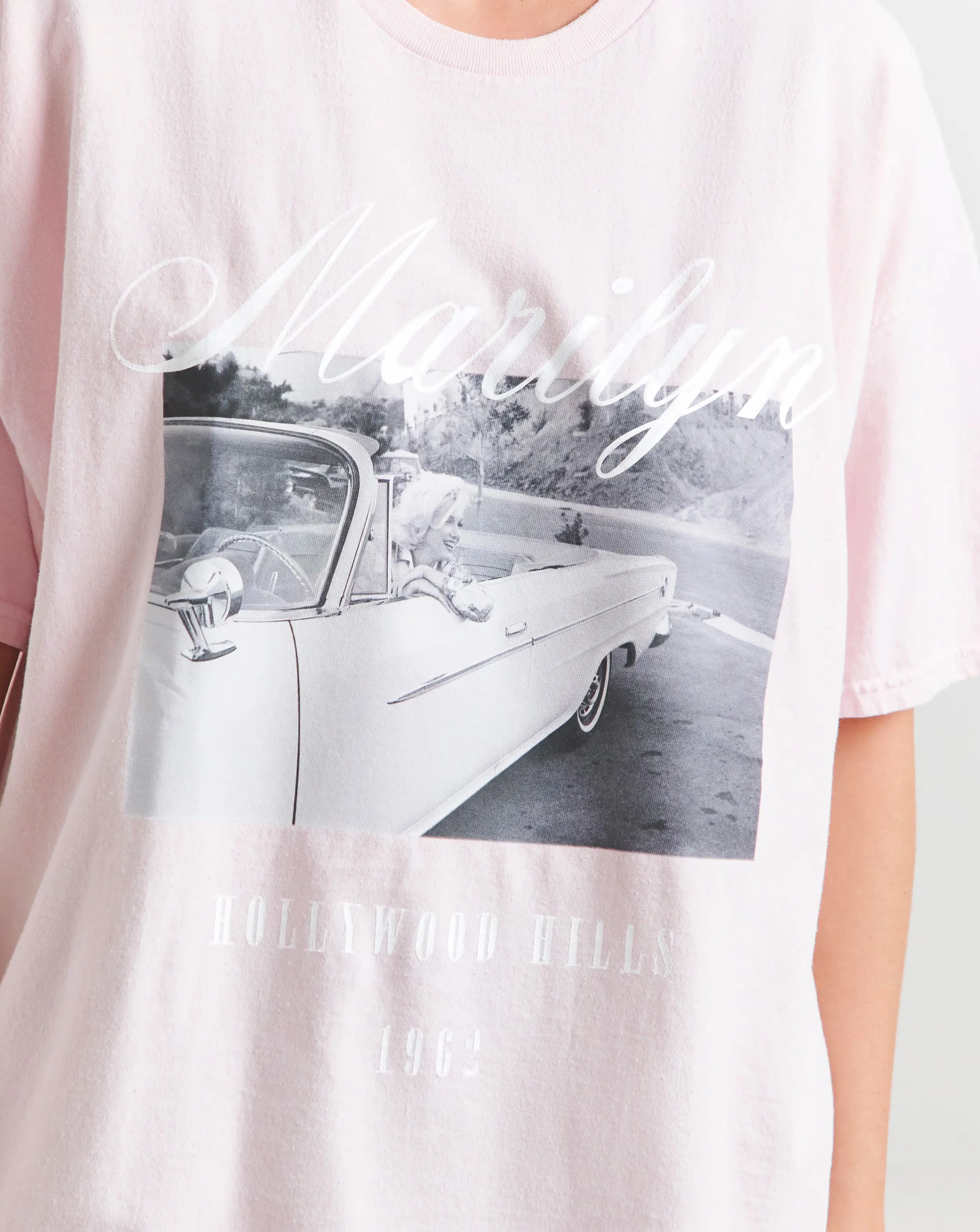 Baby Pink Marilyn Monroe License T-Shirt 3 Baby Pink Marilyn Monroe License T-Shirt