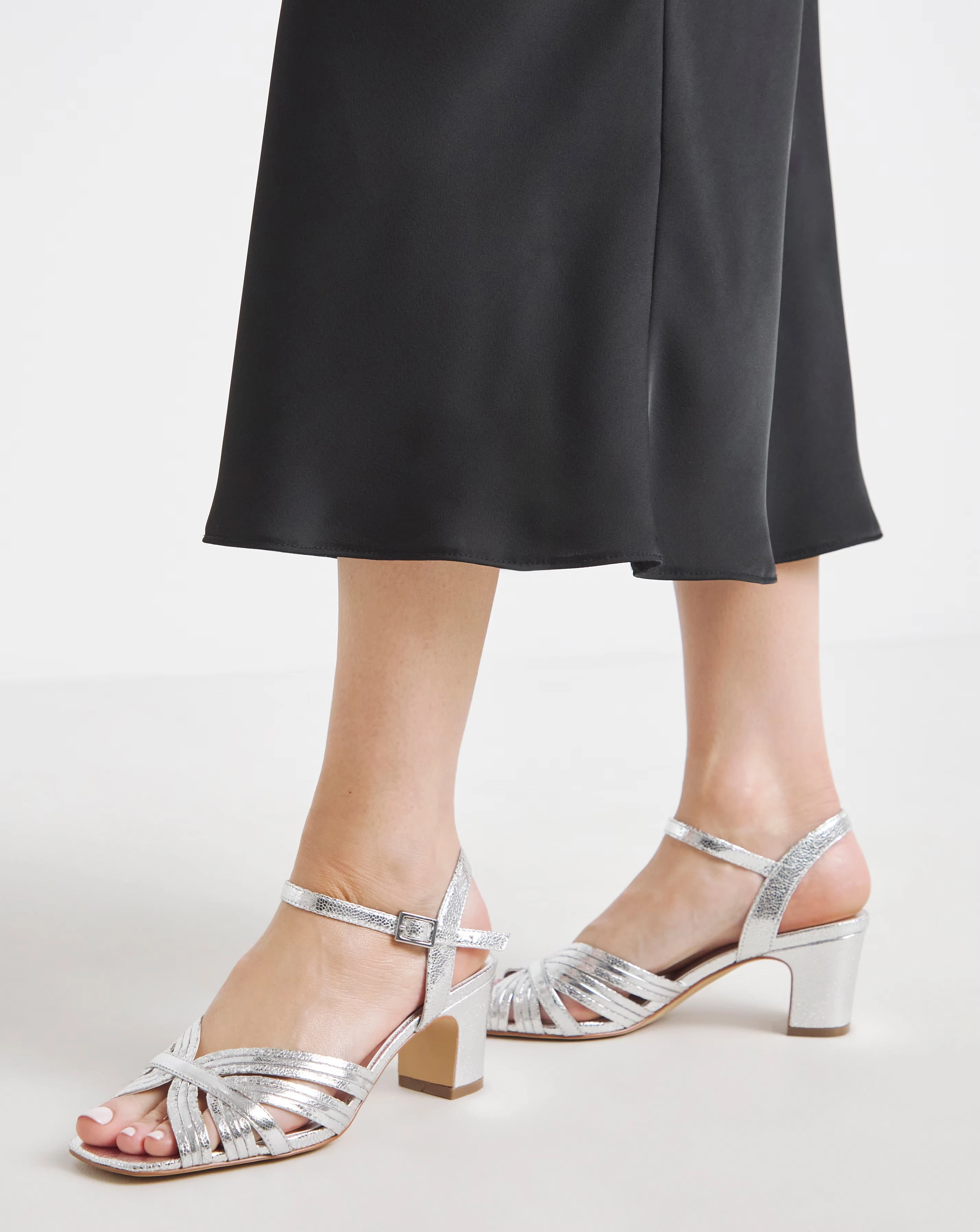 Oak Strappy Block Heel Sandals - Extra Wide Fit (EEE) 5 Oak Strappy Block Heel Sandals - Extra Wide Fit (EEE)