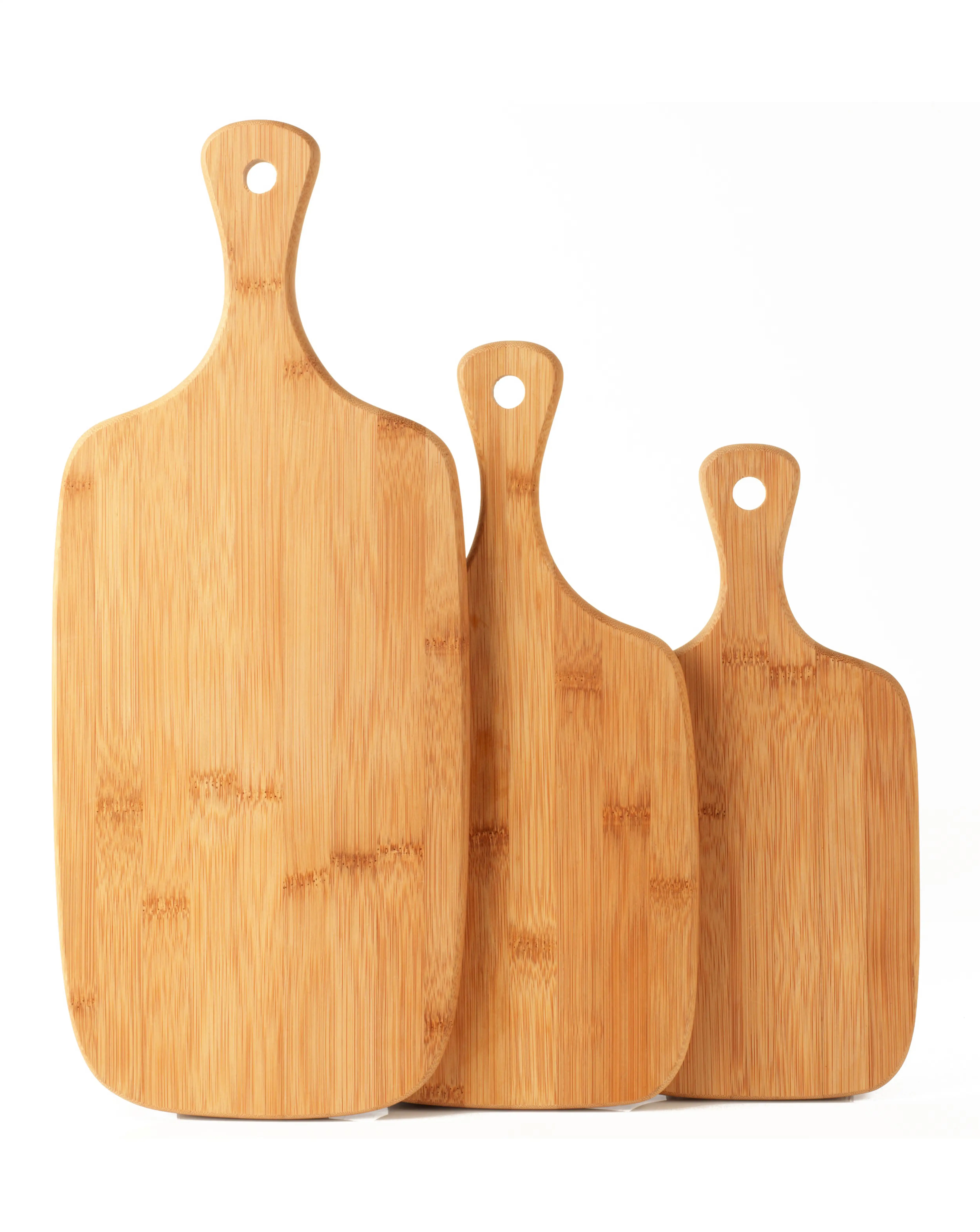 Salter Set of 3 Bamboo Paddle Chopping Boards 3 Salter Set of 3 Bamboo Paddle Chopping Boards