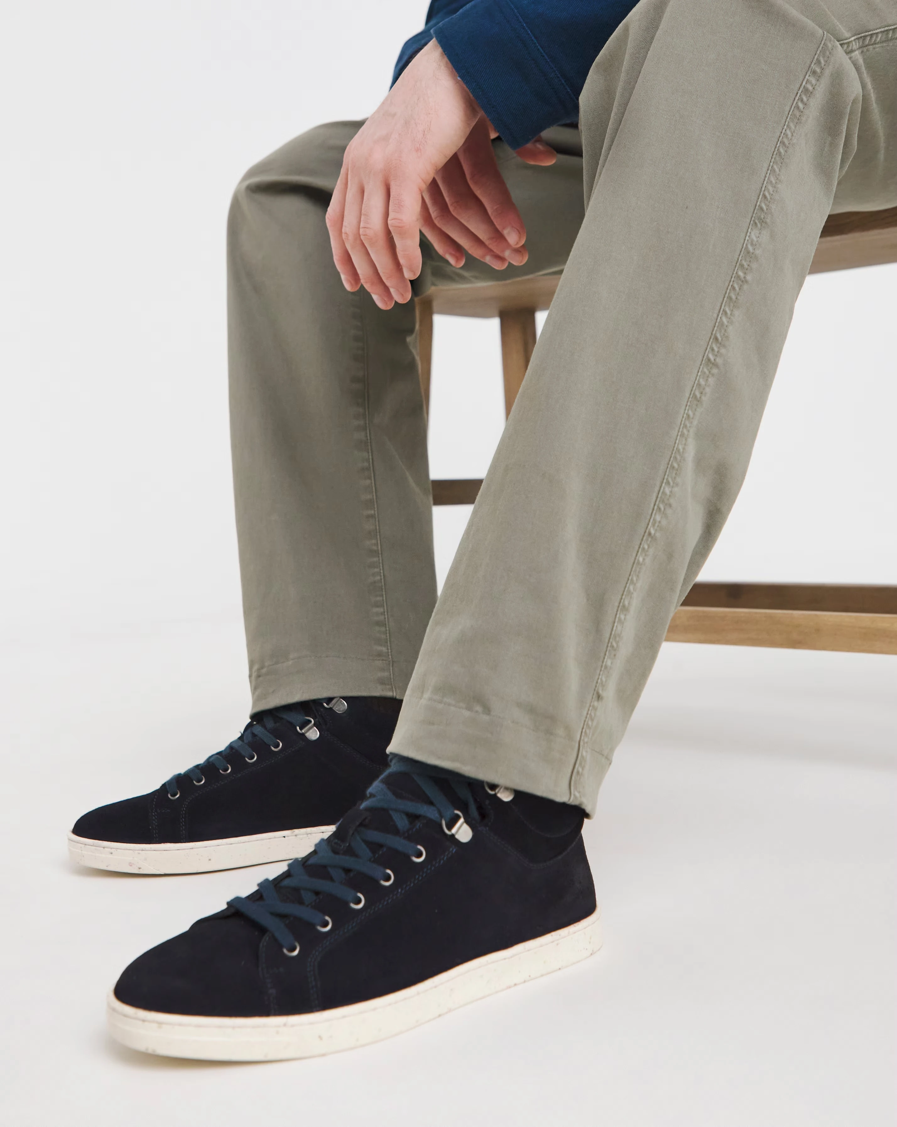 Navy Suede Hi Top Standard 1 Navy Suede Hi Top Standard