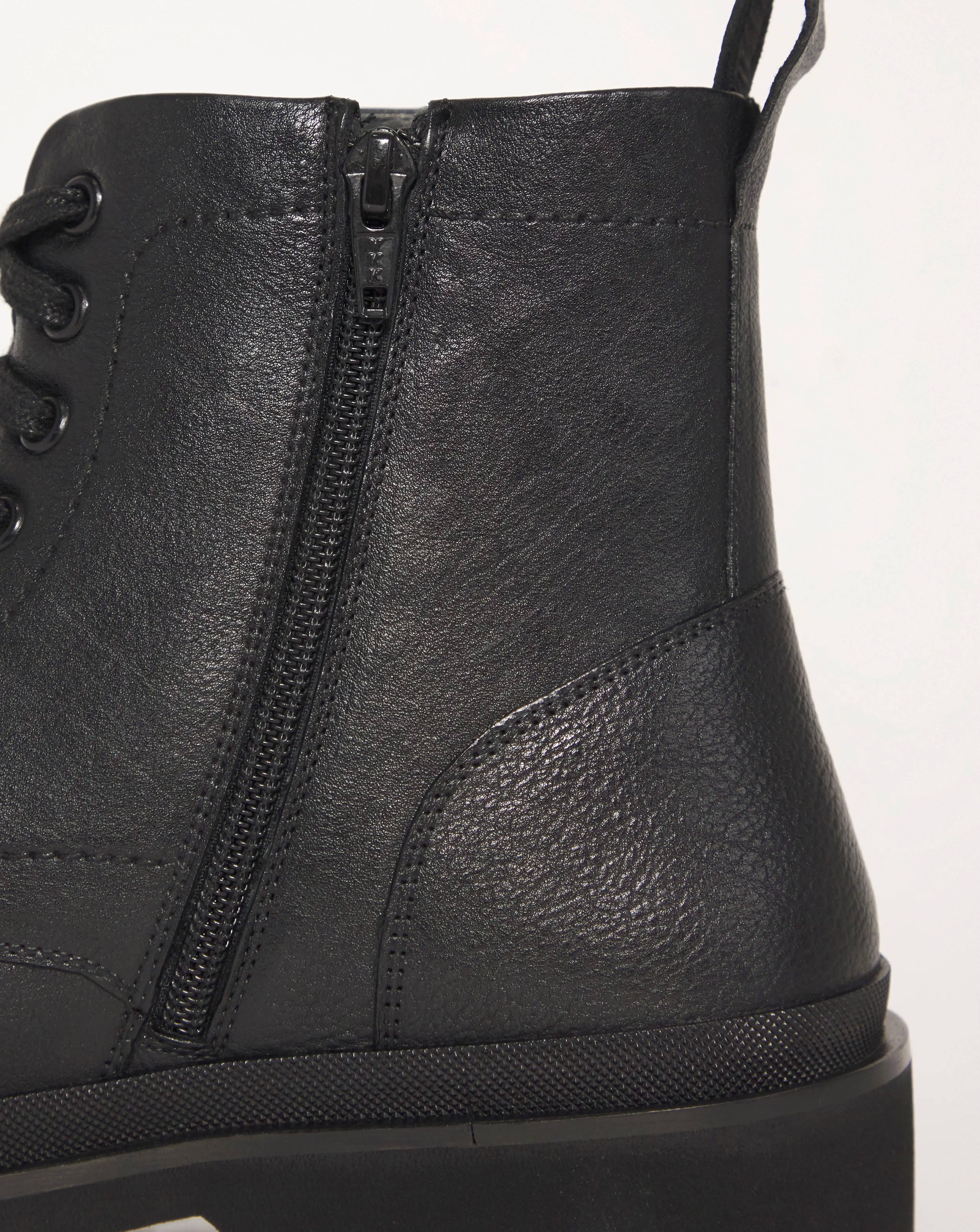 Milled Leather Lace Up Boot Wide Fit 3 Milled Leather Lace Up Boot Wide Fit