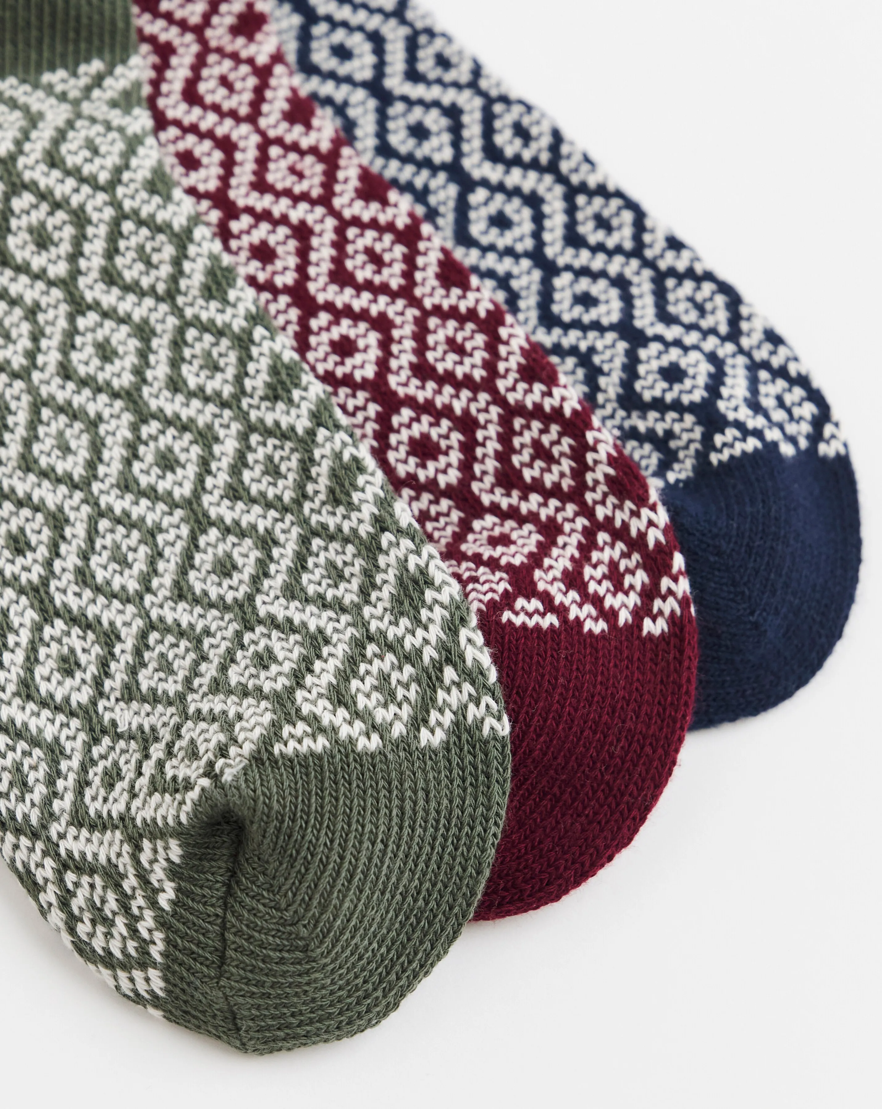 3 Pack Patterned Boot Sock 4 3 Pack Patterned Boot Sock