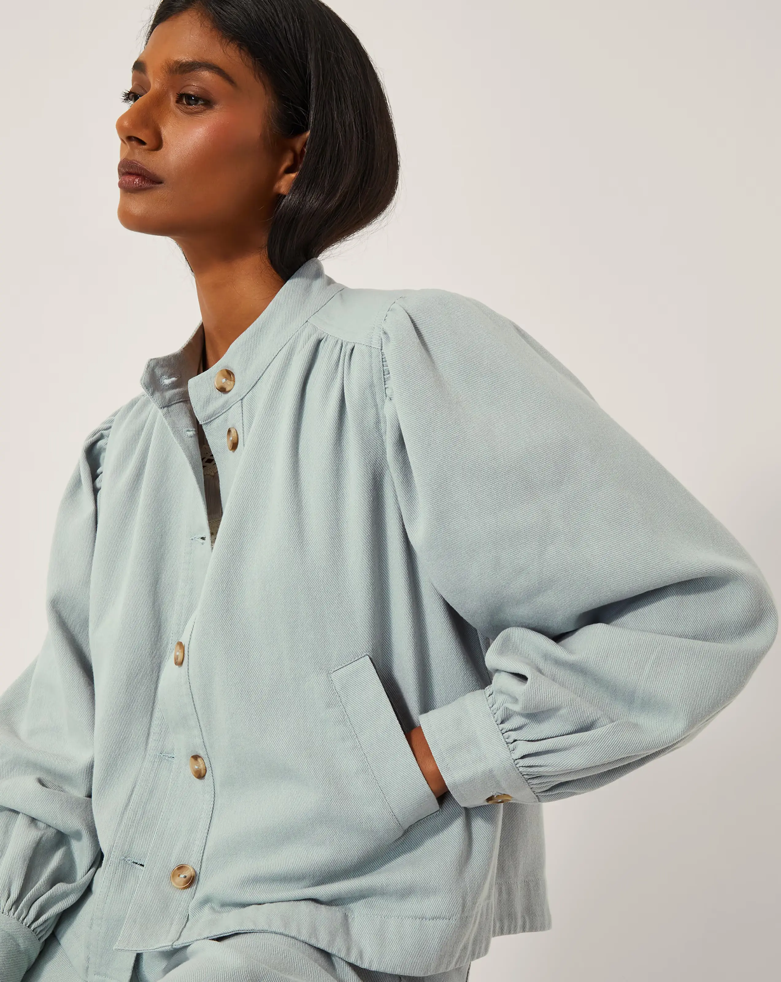 Monsoon Ciara Puff Sleeve Denim Jacket 4 Monsoon Ciara Puff Sleeve Denim Jacket