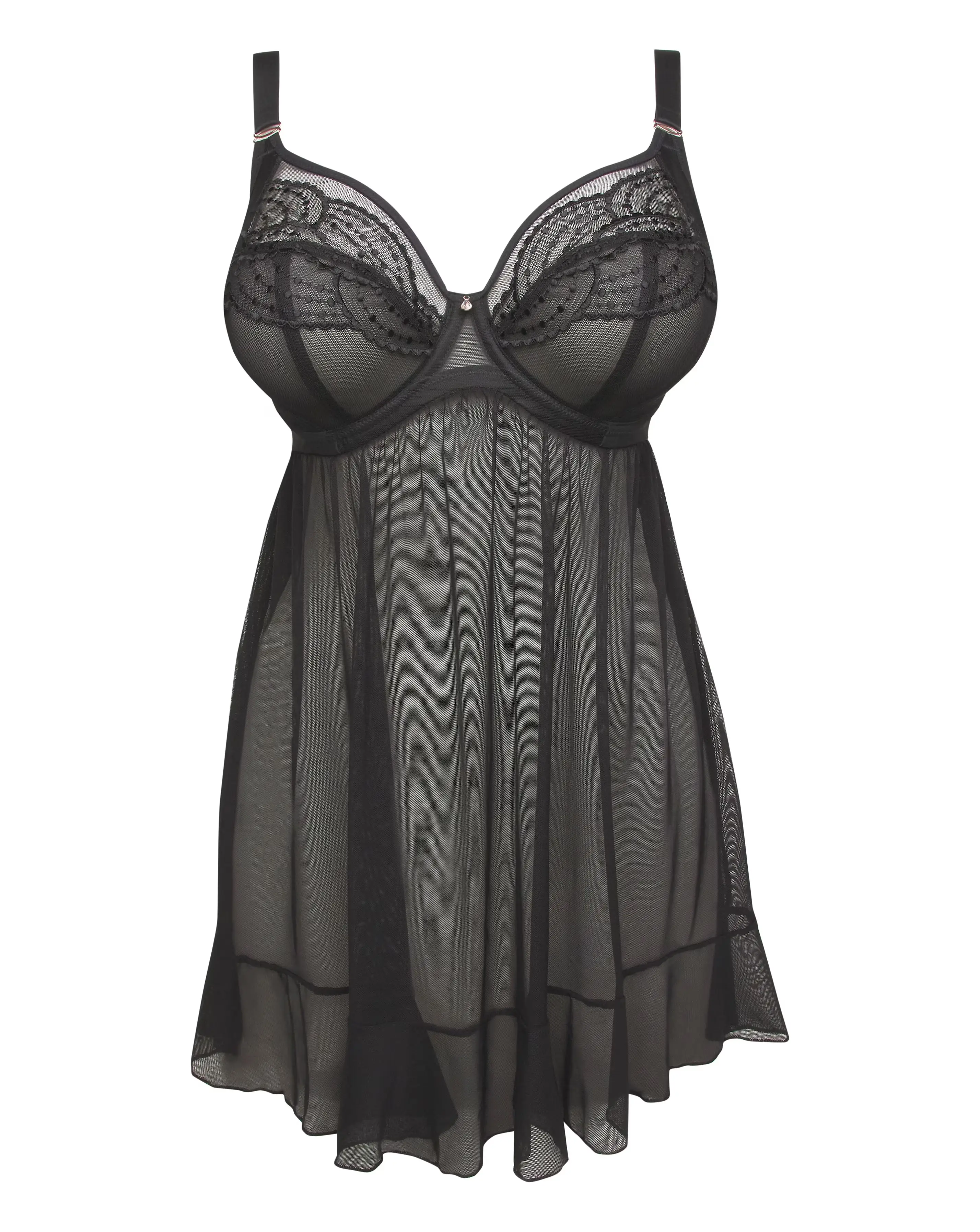 Elomi Priya Plunge Wired Babydoll 2 Elomi Priya Plunge Wired Babydoll