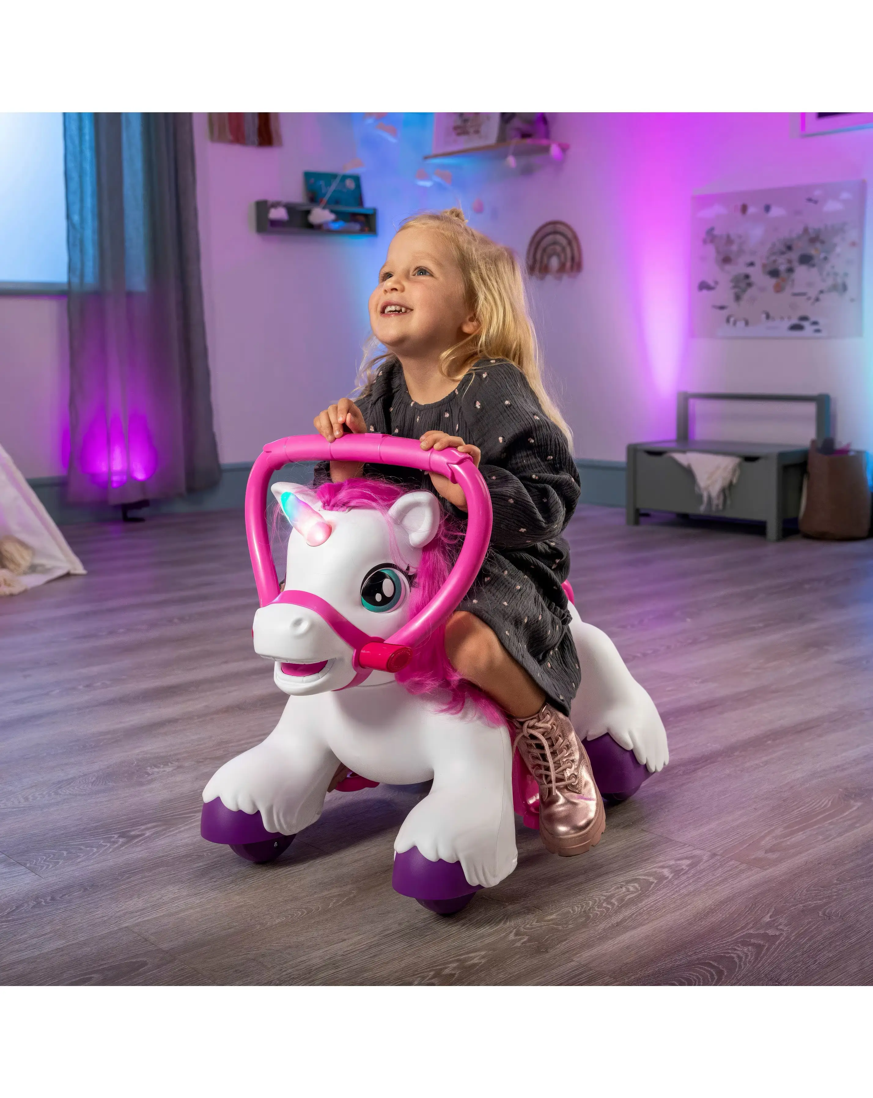 Xootz Magical Unicorn Electric Ride-On - White 7 Xootz Magical Unicorn Electric Ride-On - White