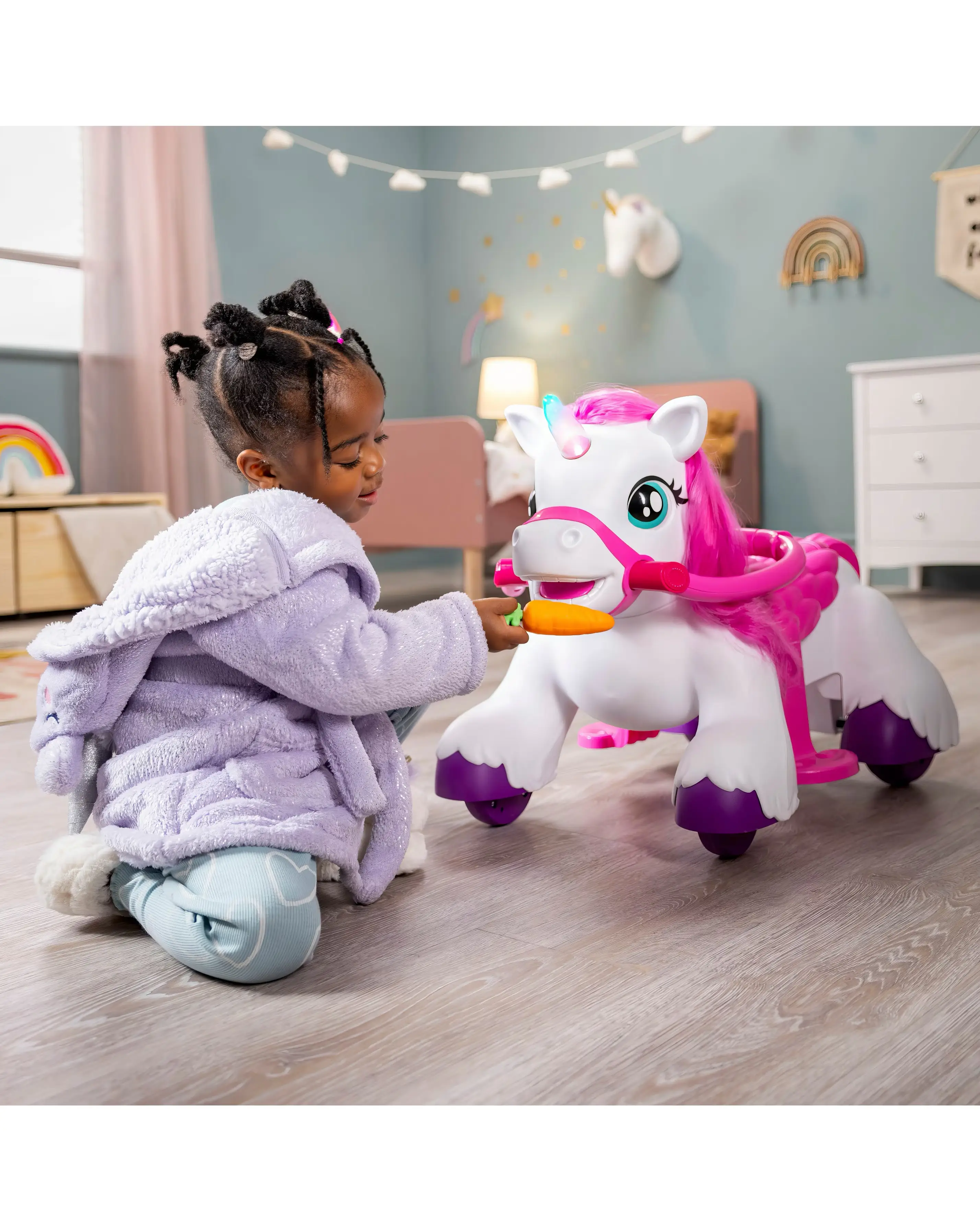 Xootz Magical Unicorn Electric Ride-On - White 8 Xootz Magical Unicorn Electric Ride-On - White