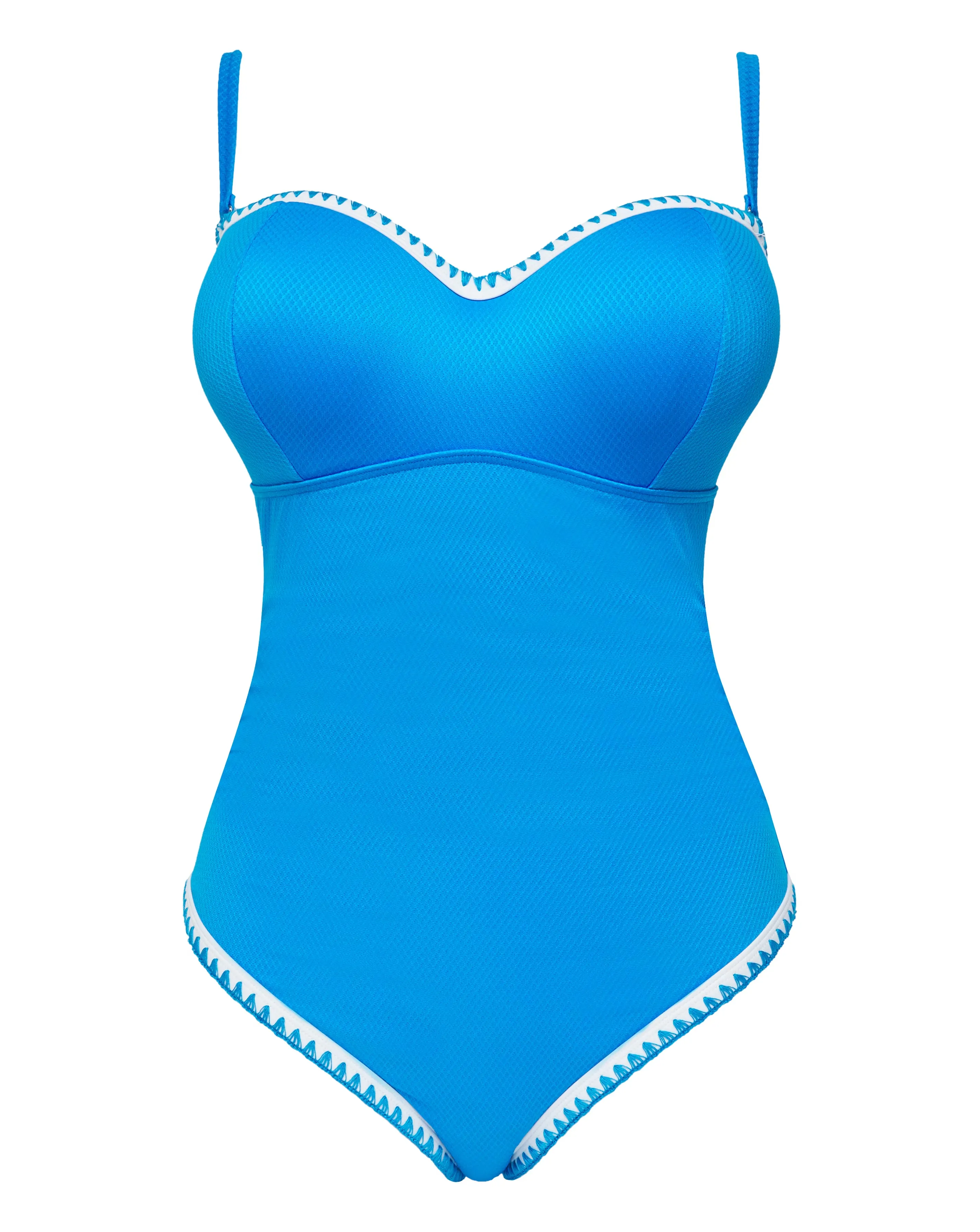 Figleaves Frida Underwired Bandeau Swimsuit Longer Length 4 Figleaves Frida Underwired Bandeau Swimsuit Longer Length