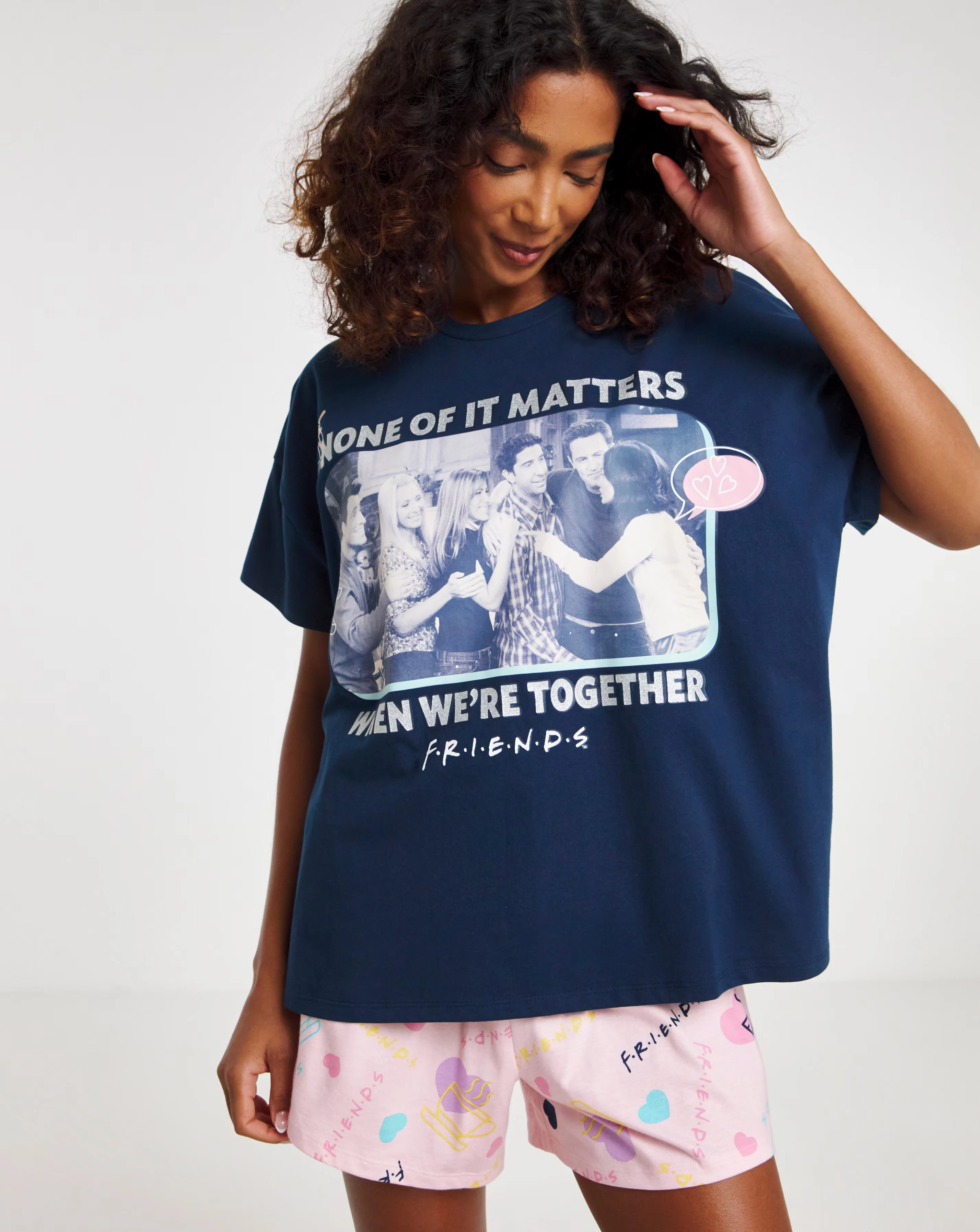 Friends Cotton Pyjama Shortie Set 1 Friends Cotton Pyjama Shortie Set