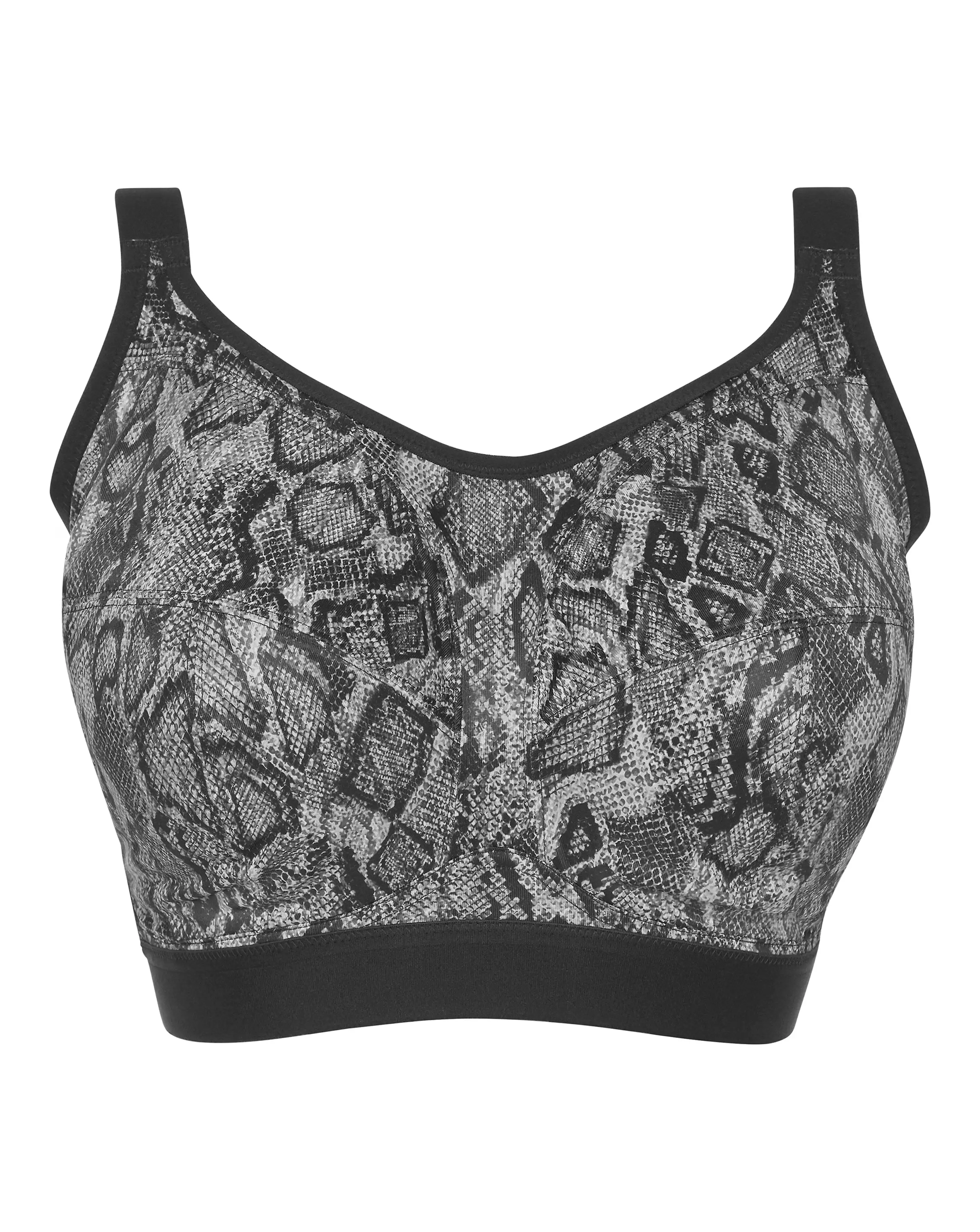 Goddess Non Wired Sports Bra Snake Print 1 Goddess Non Wired Sports Bra Snake Print