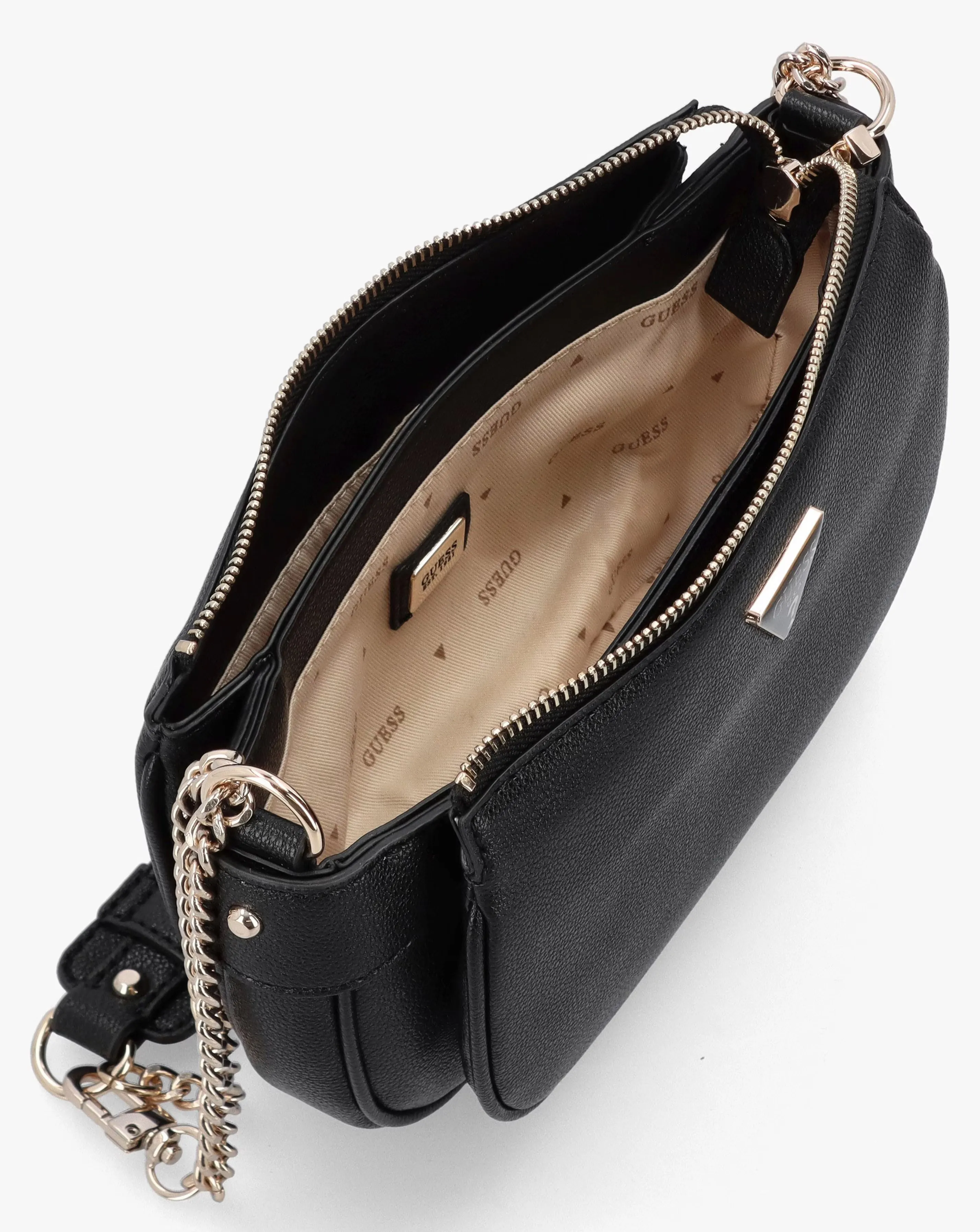Guess Fedora Black Shoulder Bag 3 Guess Fedora Black Shoulder Bag