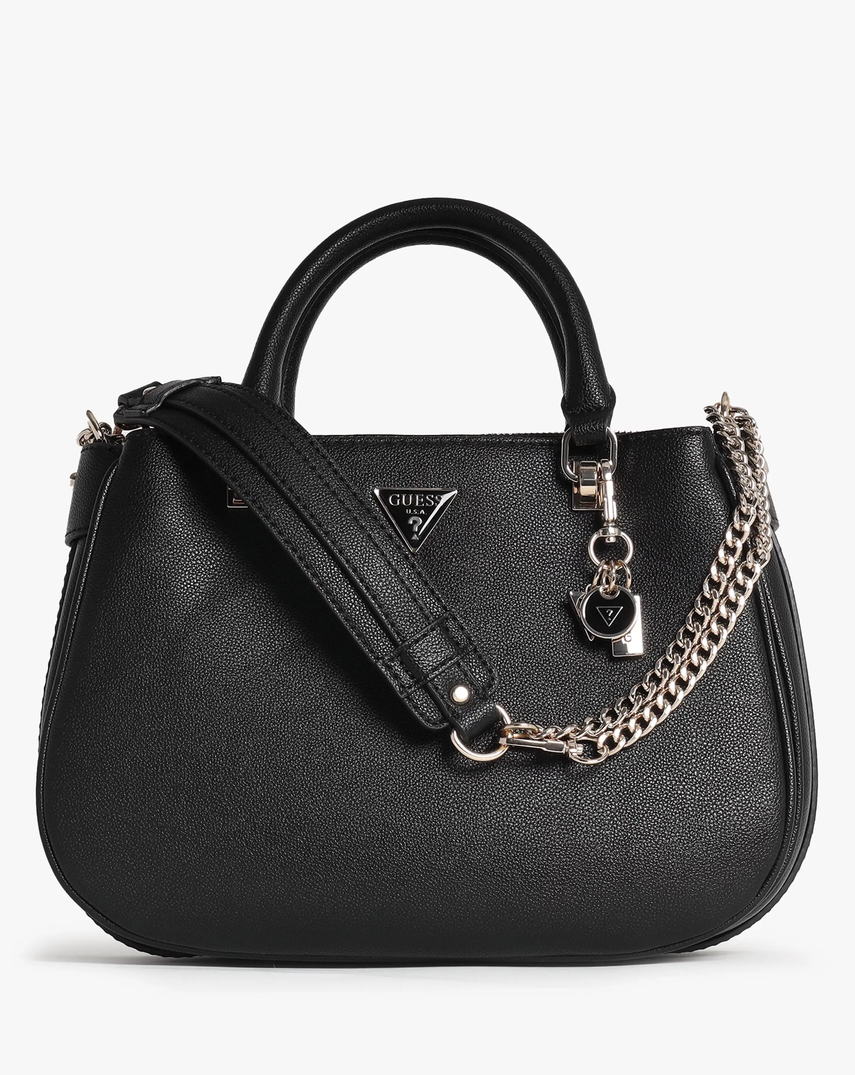 Guess Fedora Black Shoulder Satchel Bag 1 Guess Fedora Black Shoulder Satchel Bag