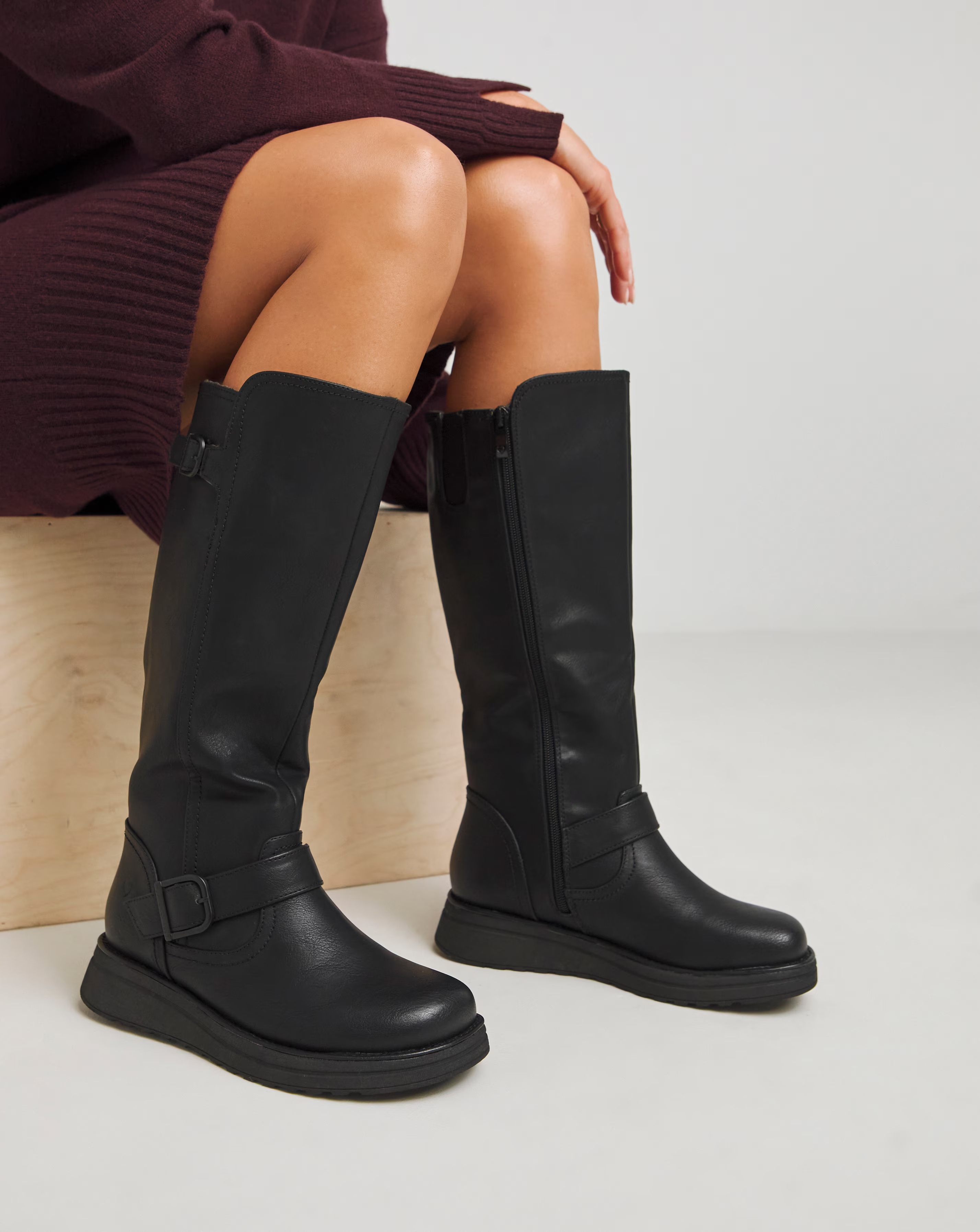 Heavenly Feet Rubymae Knee High Boots Standard Calf Wide E Fit 1 Heavenly Feet Rubymae Knee High Boots Standard Calf Wide E Fit
