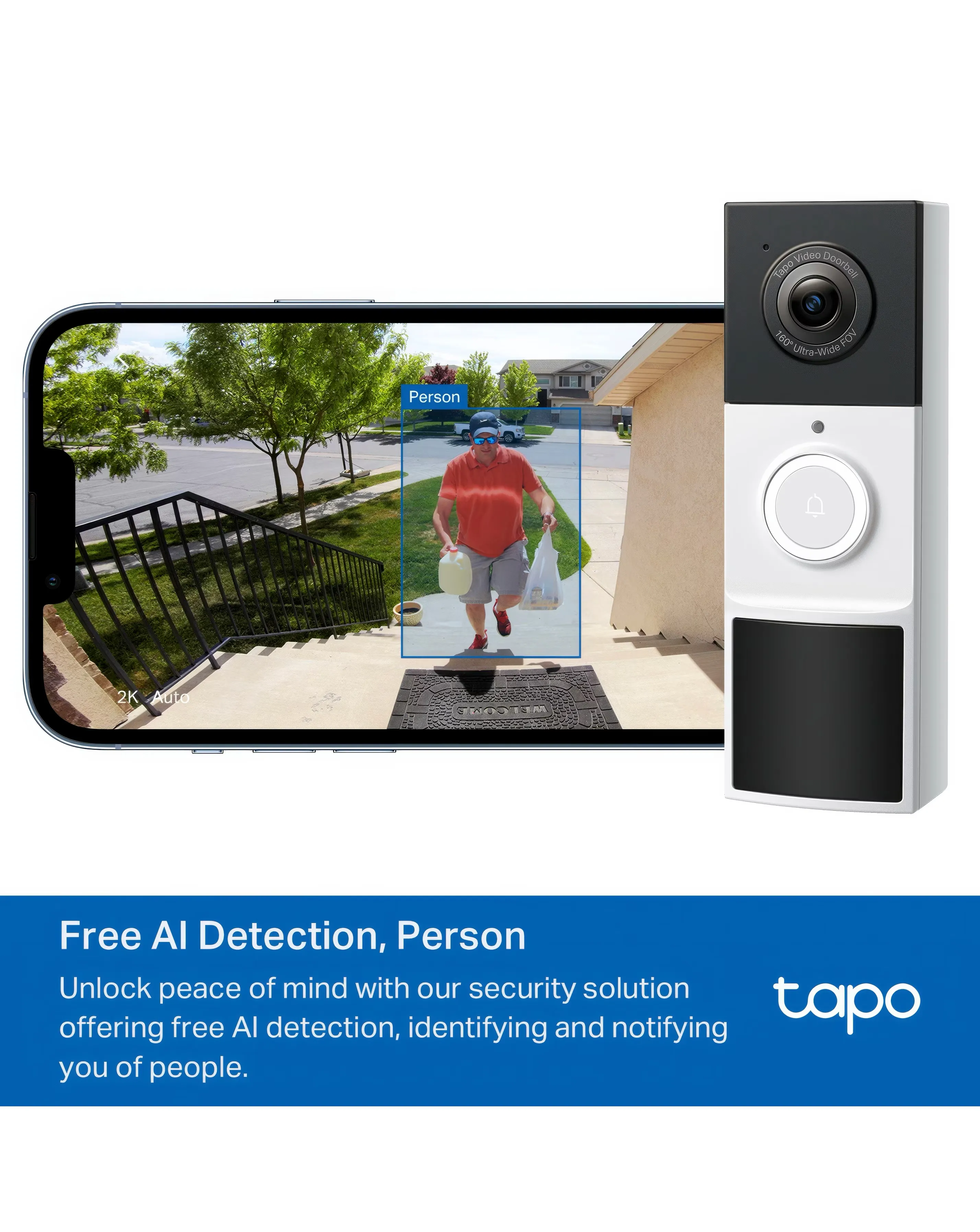 TP-Link Tapo D210 2k Video Doorbell With Chime 3 TP-Link Tapo D210 2k Video Doorbell With Chime