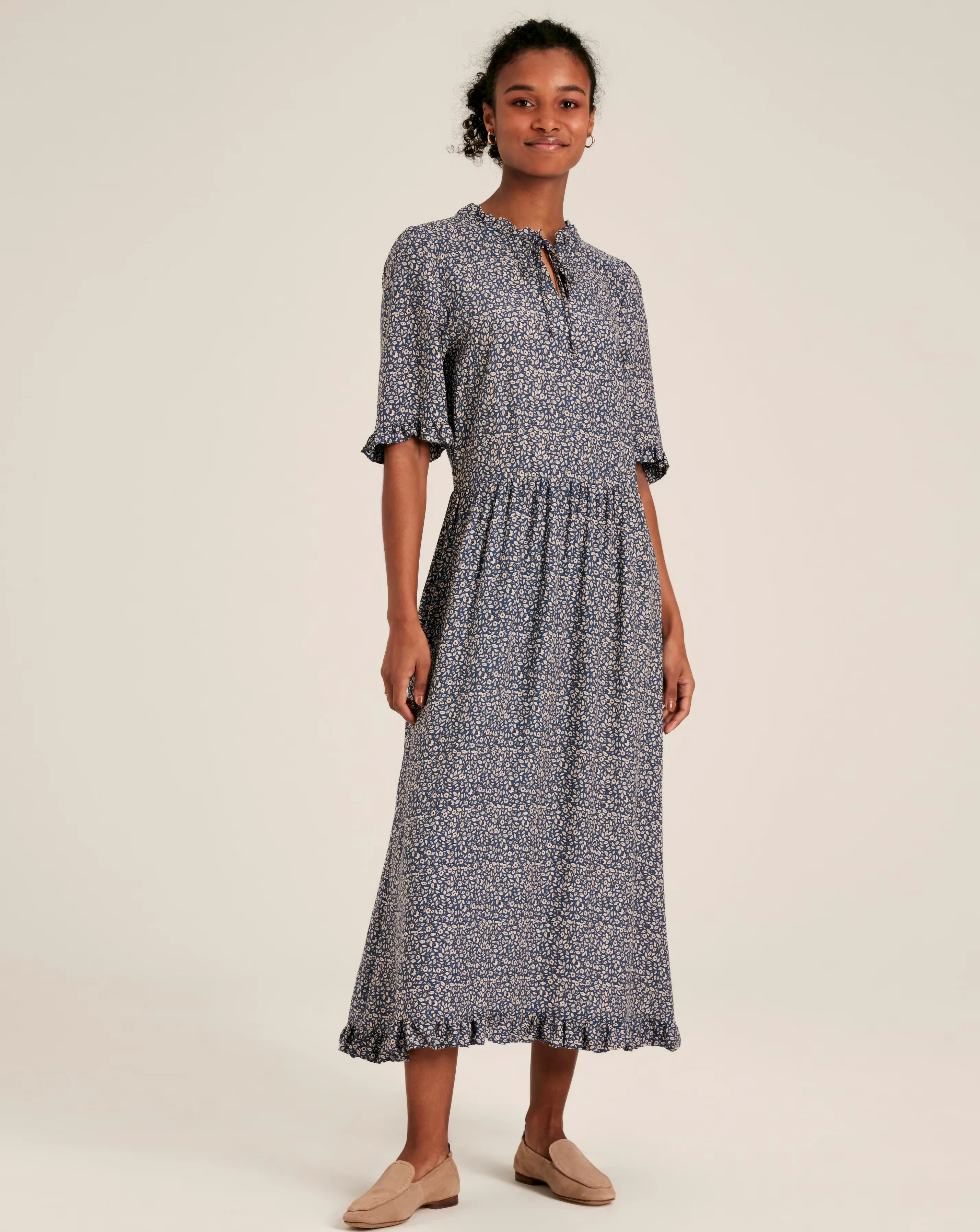 Joules Layla Floral Midi Dress 1 Joules Layla Floral Midi Dress